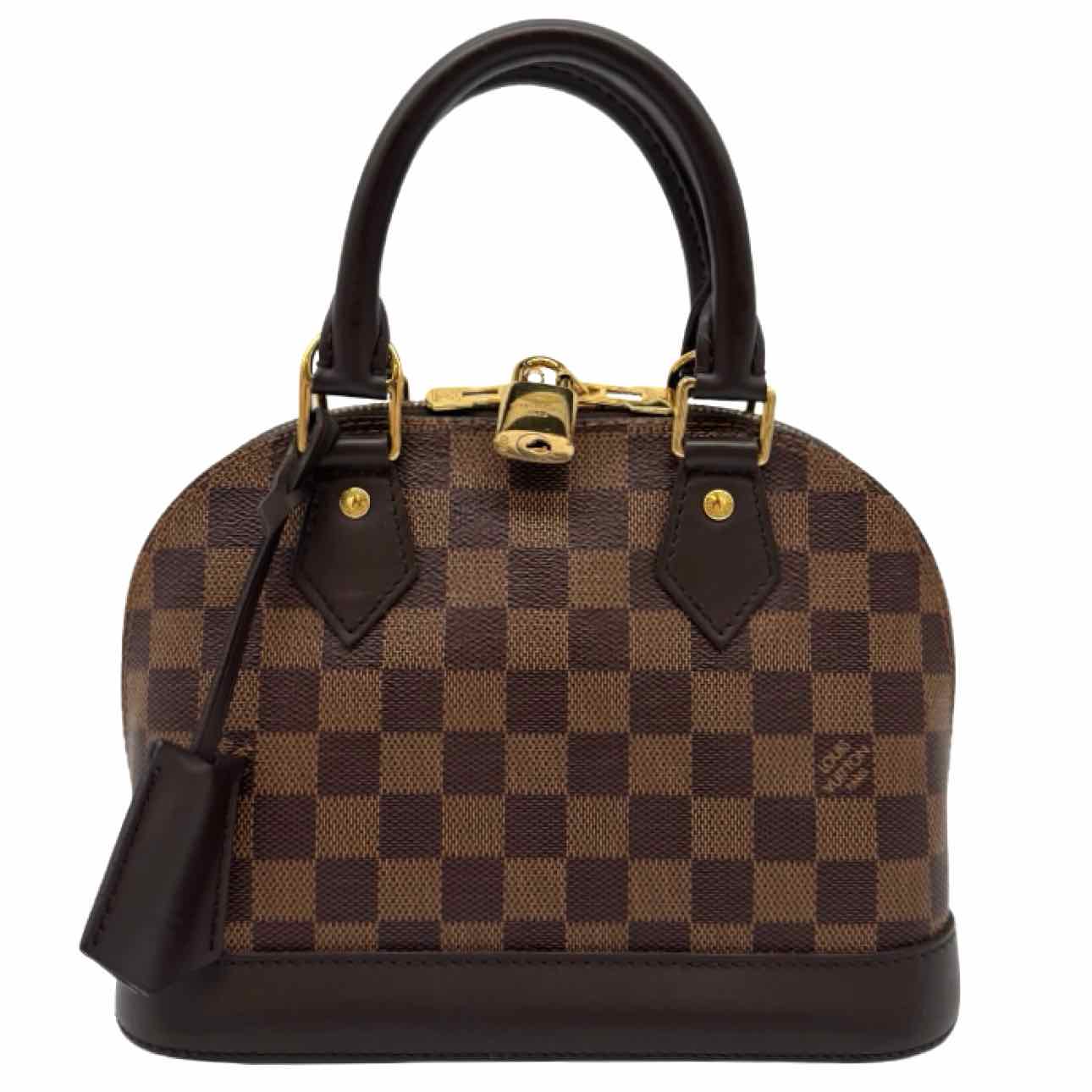 LOUIS VUITTON Damier Ebene Canvas BB Alma