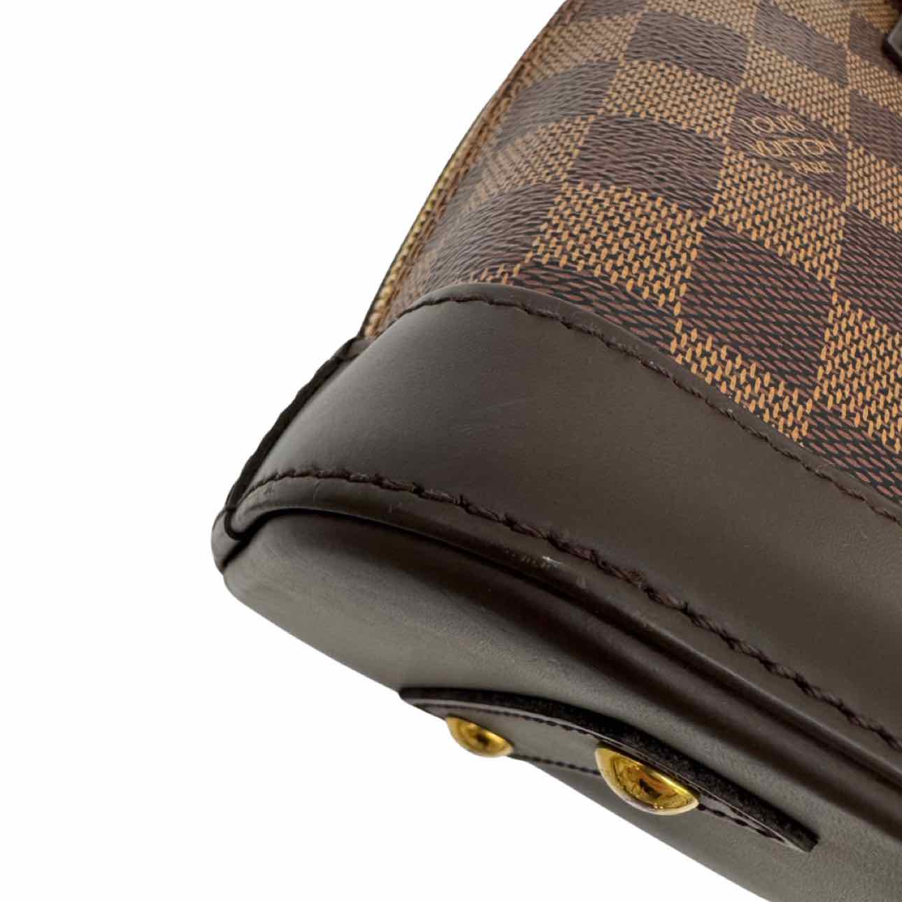 LOUIS VUITTON Damier Ebene Canvas BB Alma