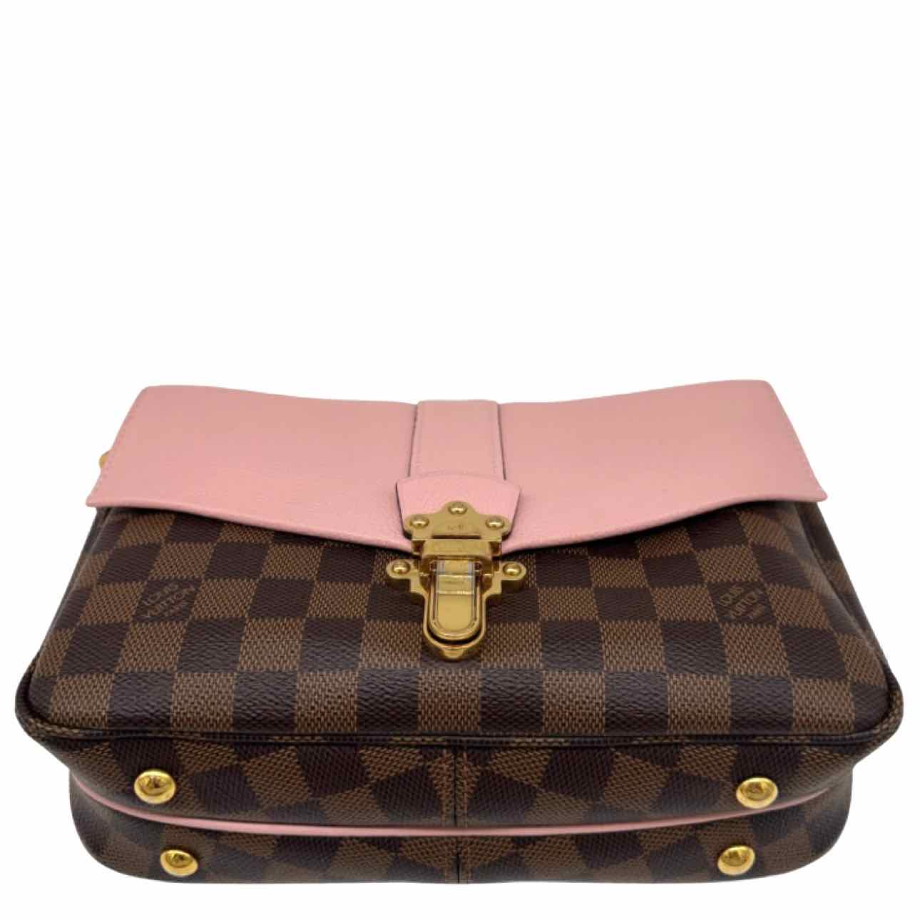 LOUIS VUITTON Damier Ebene Canvas Clapton Crossbody Magnolia