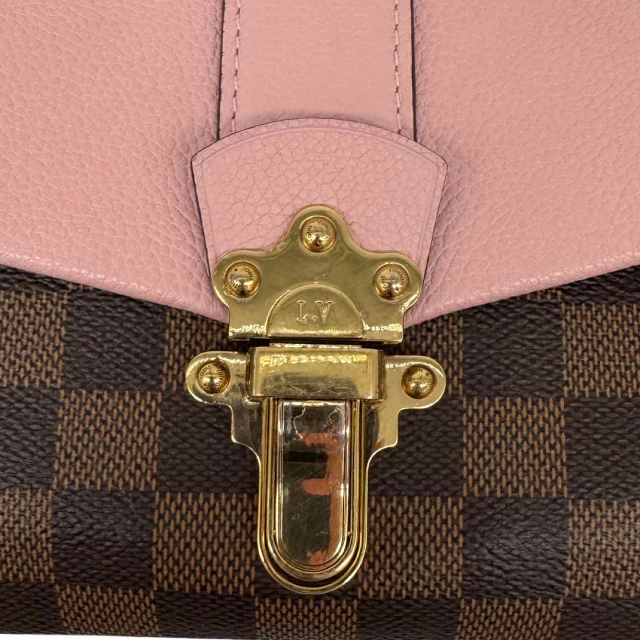 LOUIS VUITTON Damier Ebene Canvas Clapton Crossbody Magnolia