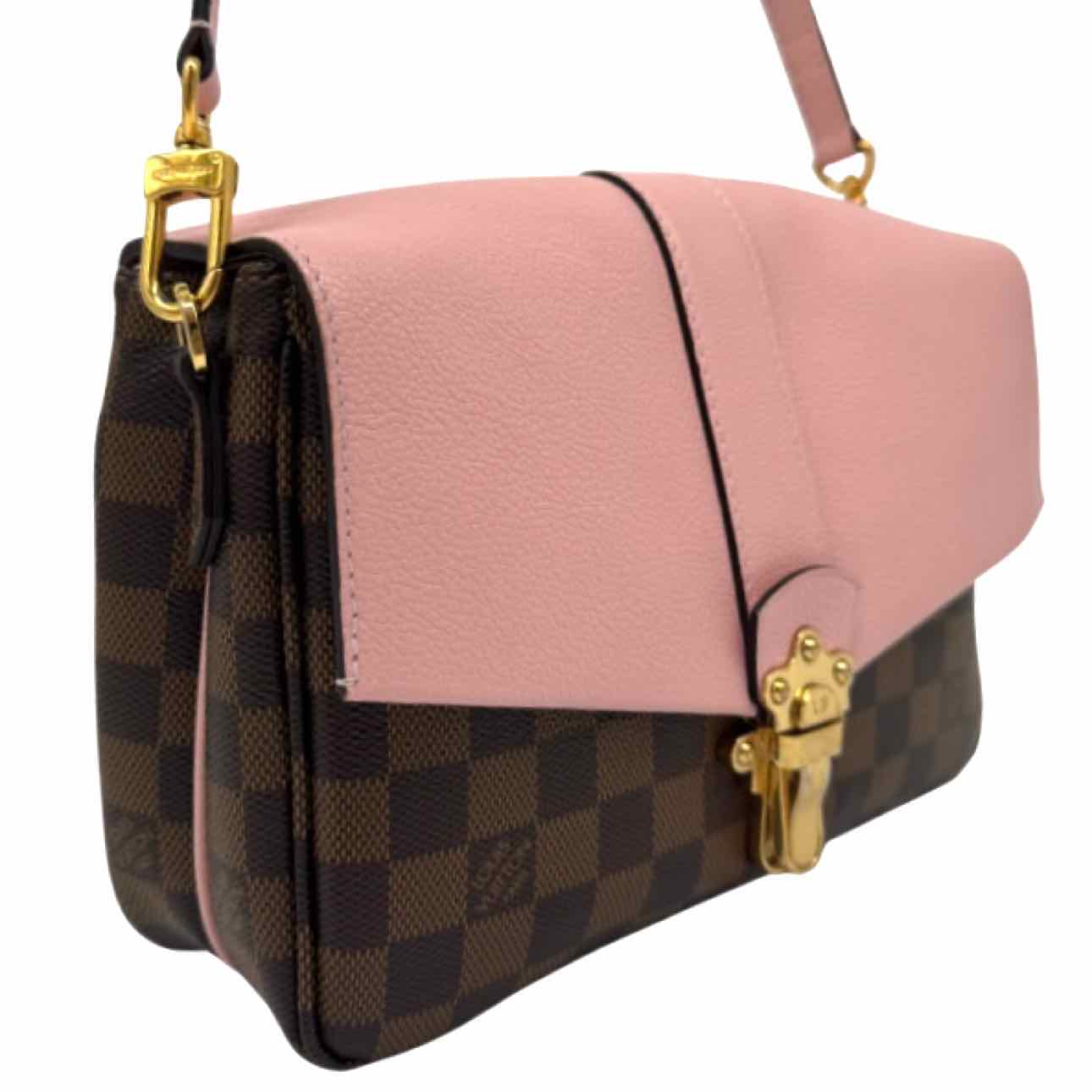 LOUIS VUITTON Damier Ebene Canvas Clapton Crossbody Magnolia