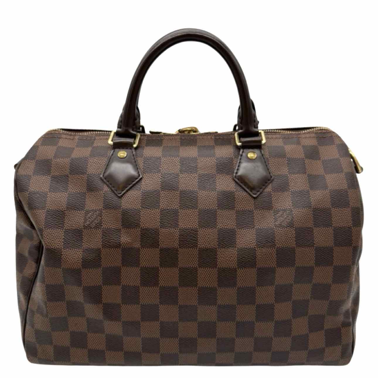 LOUIS VUITTON Damier Ebene Canvas Speedy Bandouliere 30