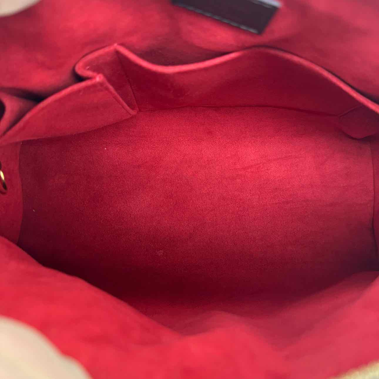 LOUIS VUITTON Damier Ebene Canvas Trevi PM Handbag Brown