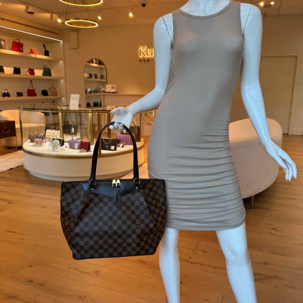 LOUIS VUITTON Damier Ebene Canvas Westminster GM Tote Bag