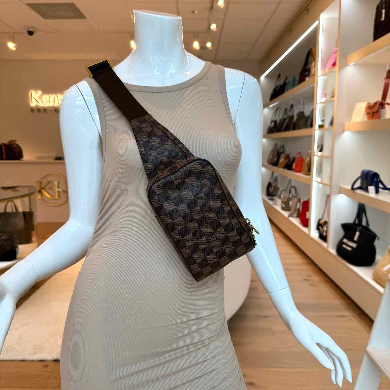LOUIS VUITTON Damier Ebene Geronimos Belt Bag (Pre-Owned)