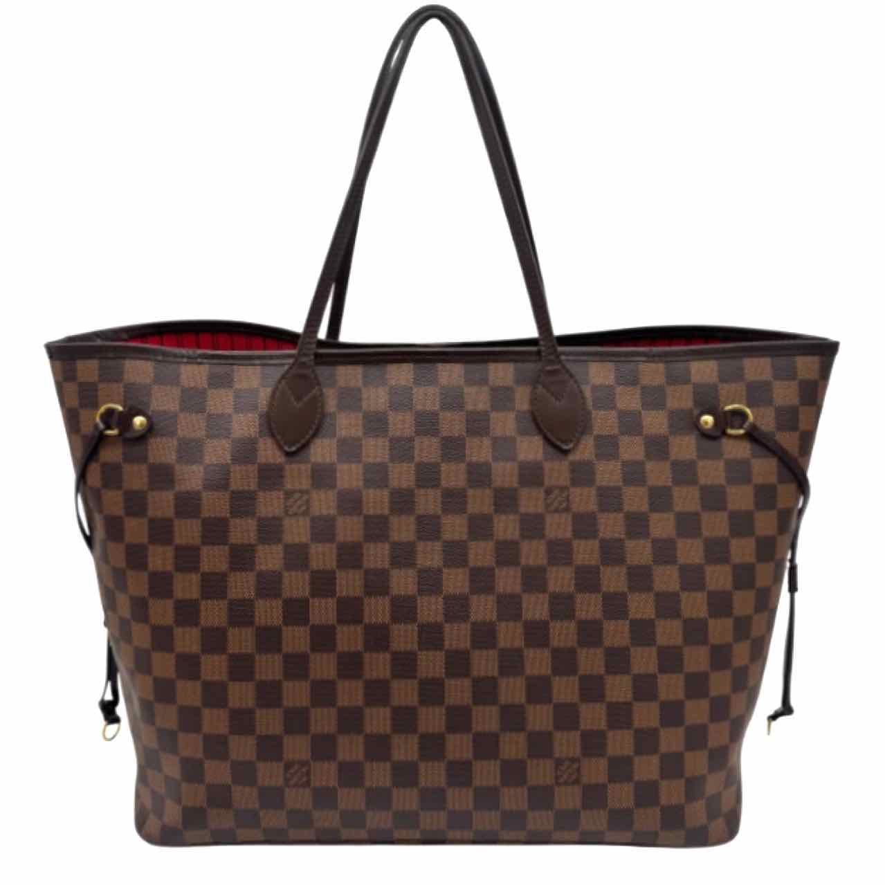 LOUIS VUITTON Damier Ebene Neverfull GM Brown Tote Bag
