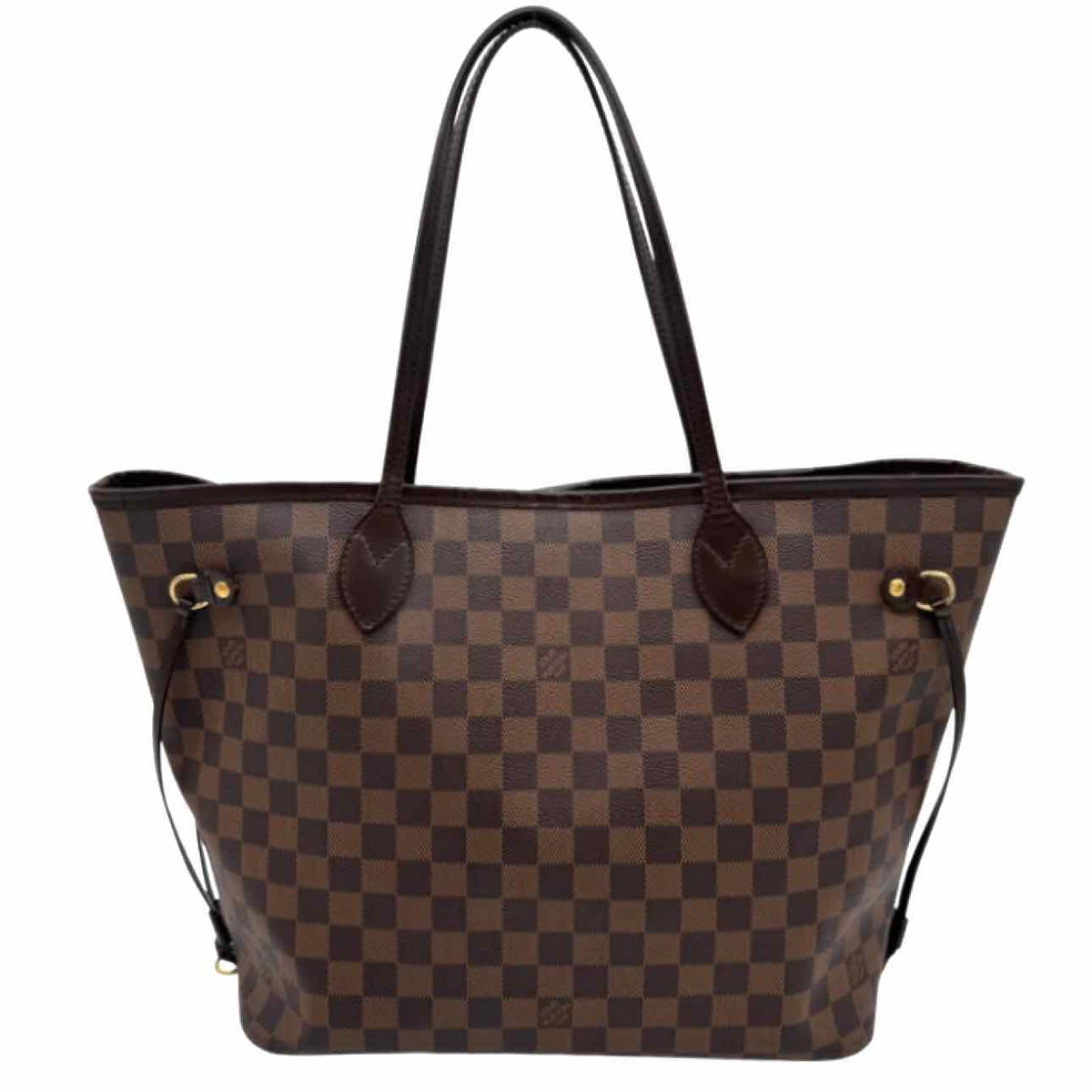 LOUIS VUITTON Damier Ebene Neverfull MM Tote Bag Brown