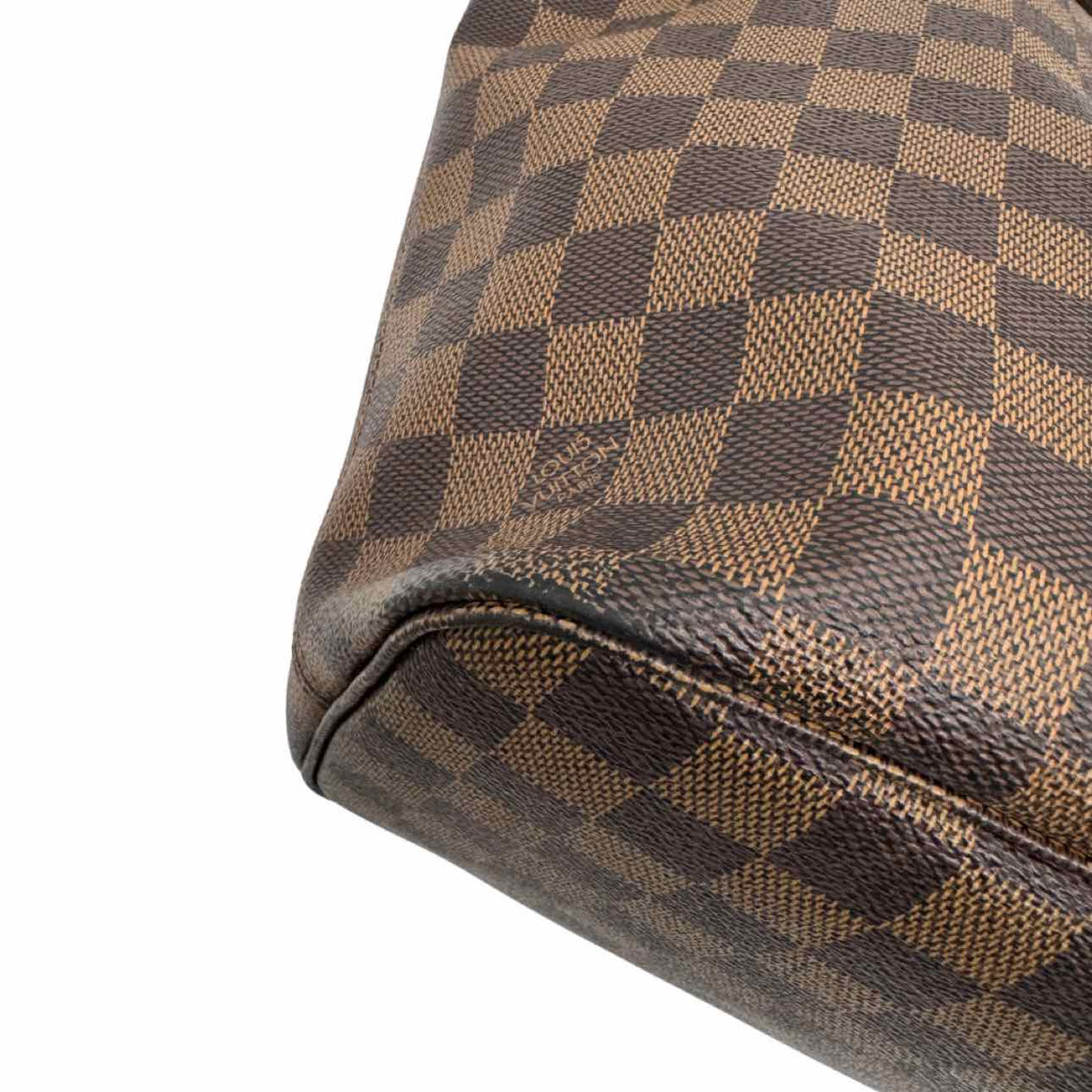 LOUIS VUITTON Damier Ebene Neverfull MM Tote Bag Brown