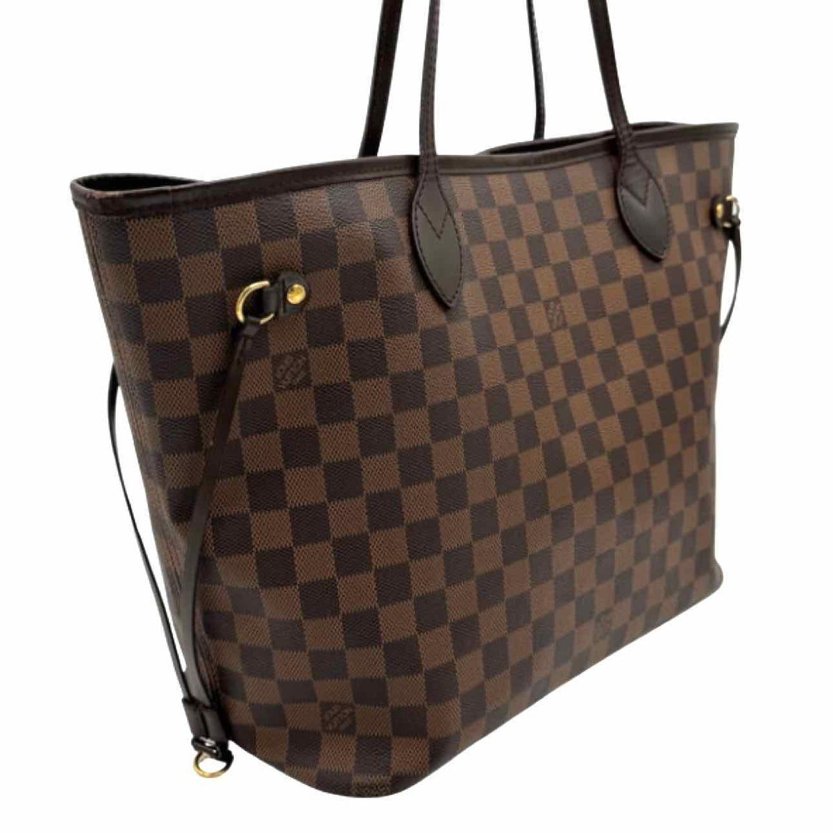 LOUIS VUITTON Damier Ebene Neverfull MM Tote Bag Brown