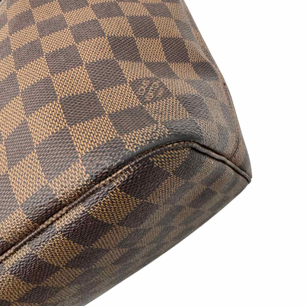 LOUIS VUITTON Damier Ebene Neverfull MM Tote Bag Brown