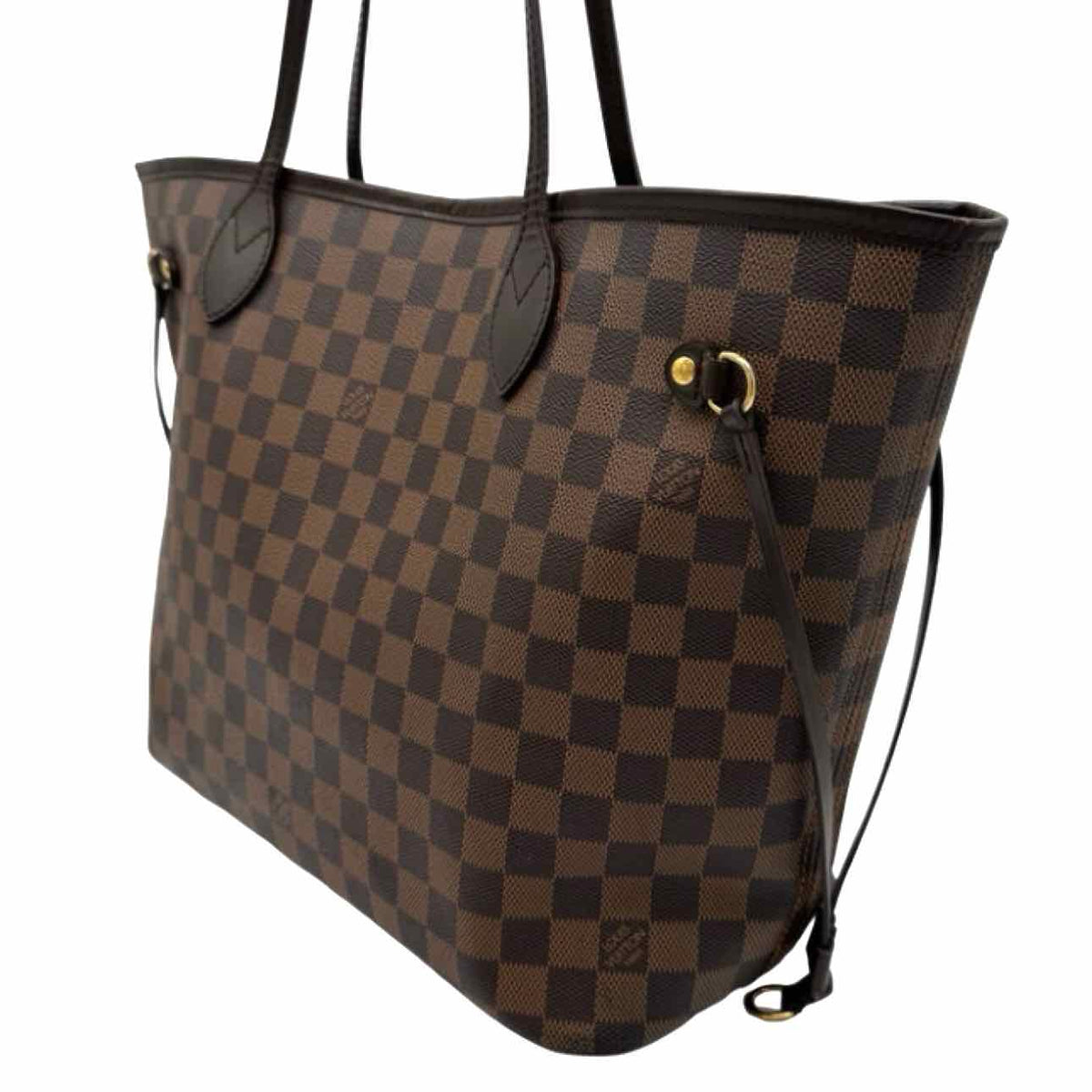 LOUIS VUITTON Damier Ebene Neverfull MM Tote Bag Brown