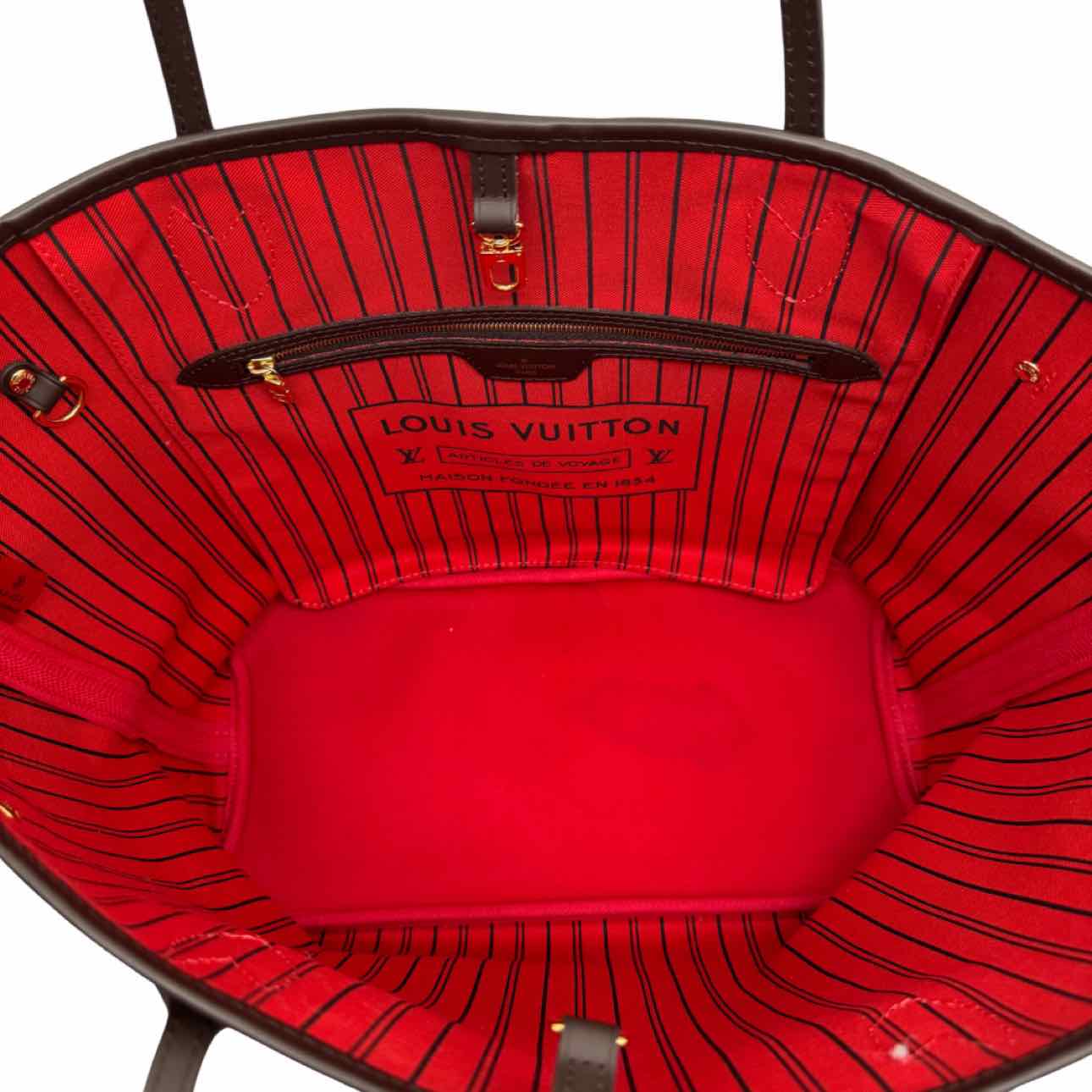 LOUIS VUITTON Damier Ebene Neverfull MM Tote Bag