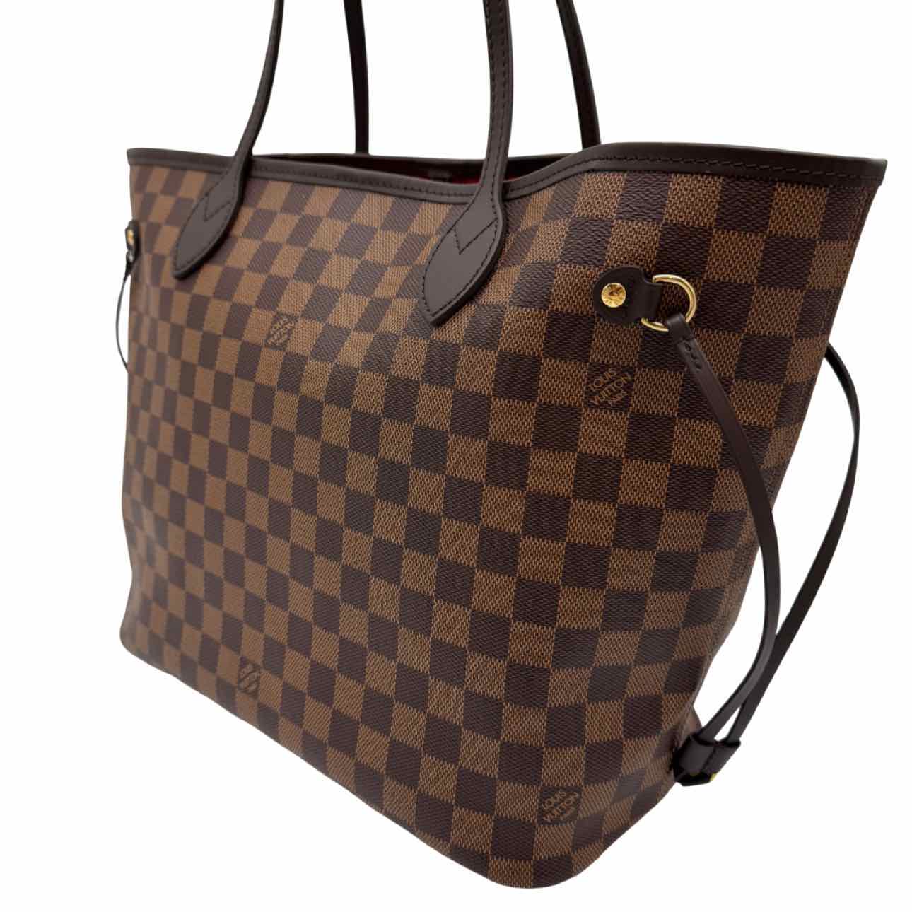 LOUIS VUITTON Damier Ebene Neverfull MM Tote Bag