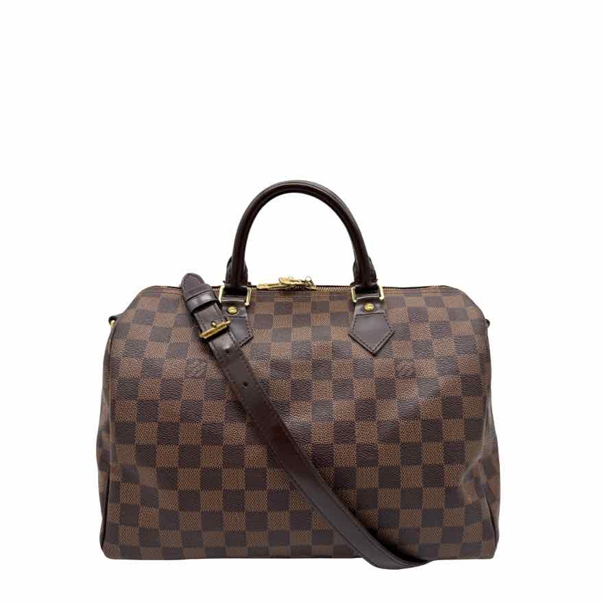 LOUIS VUITTON Damier Ebene Speedy Bandouliere 30 Brown (Pre-Owned)