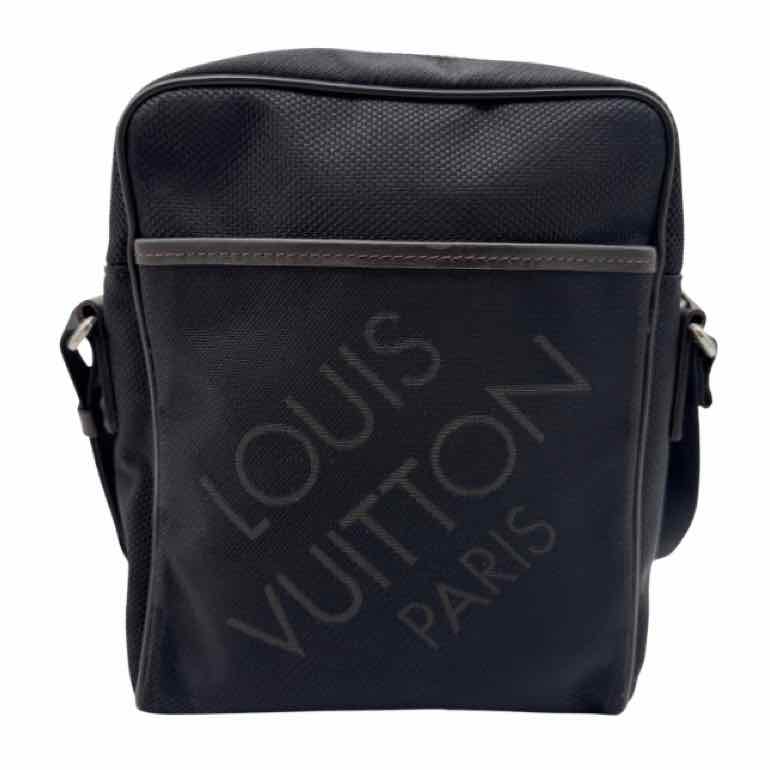 LOUIS VUITTON Damier Geant Citadin Messenger Bag Black