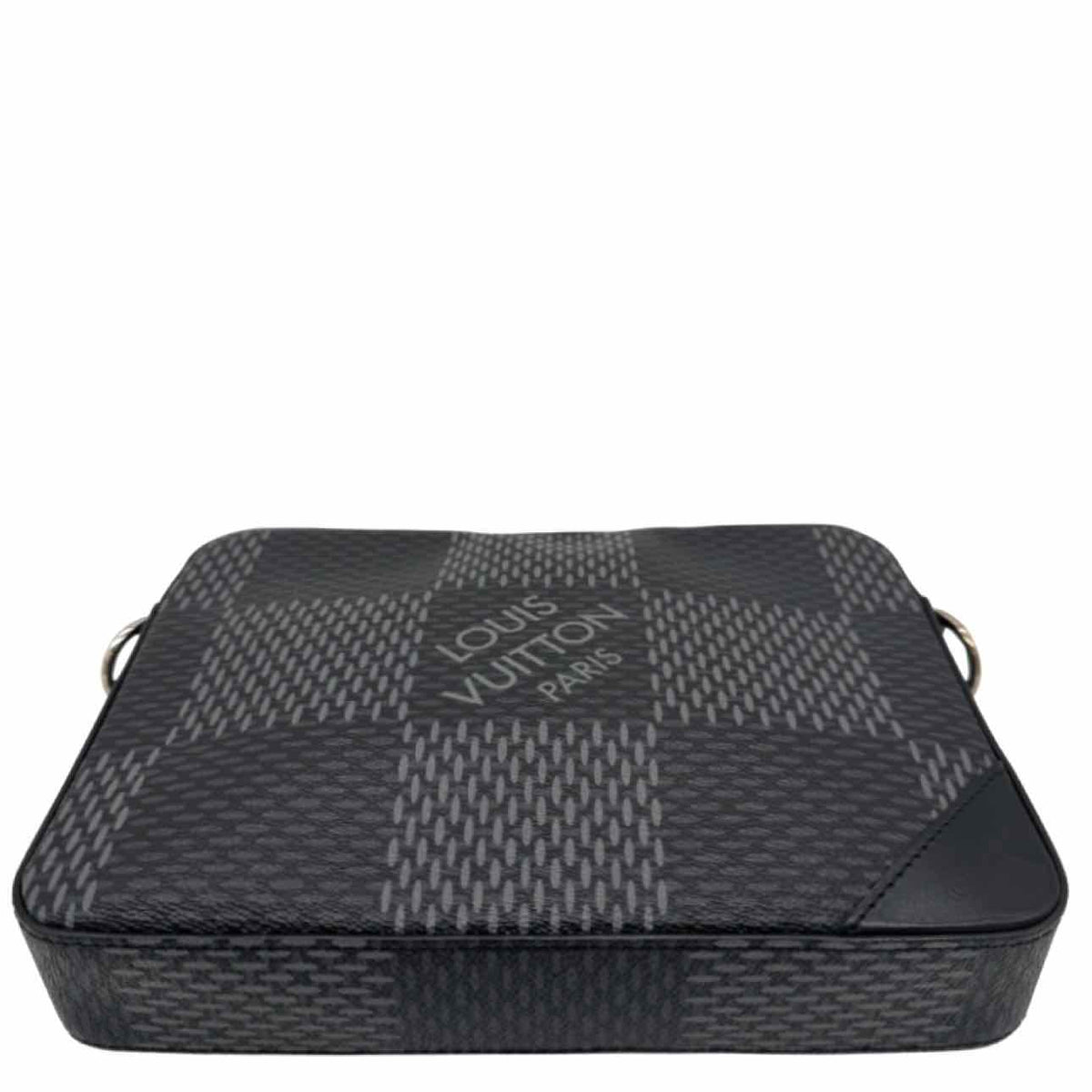 LOUIS VUITTON Damier Graphite 3D Trio Messenger Crossbody Black