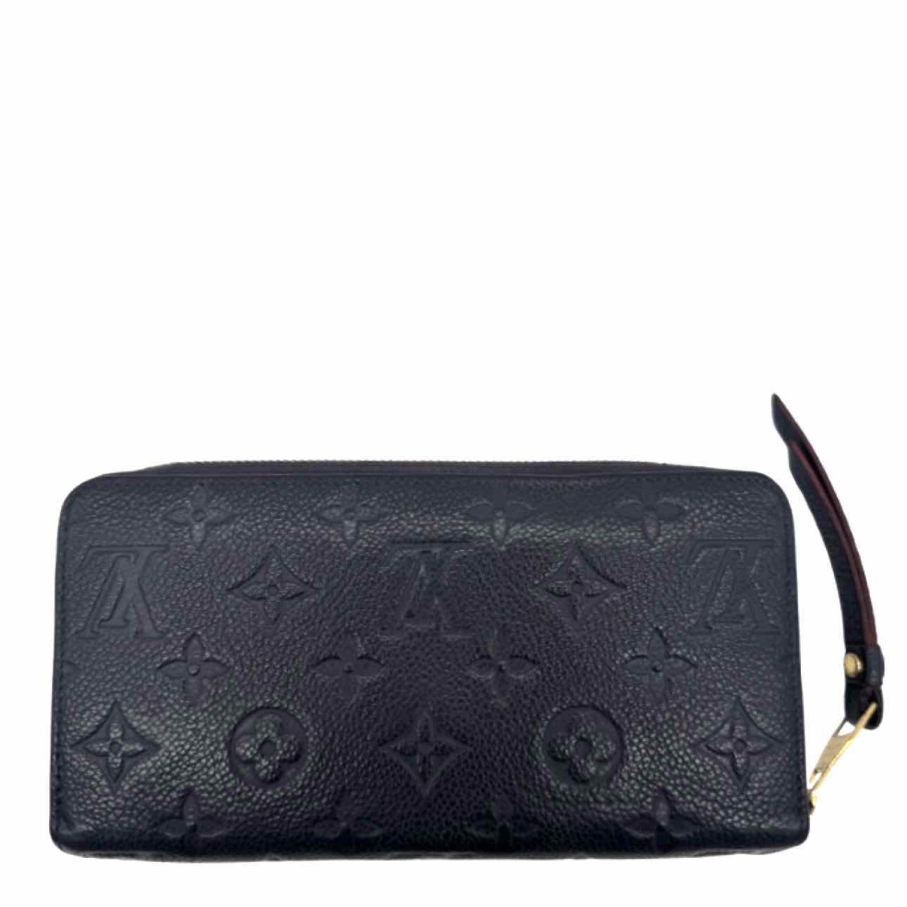 LOUIS VUITTON Empreinte Leather Zippy Wallet Black