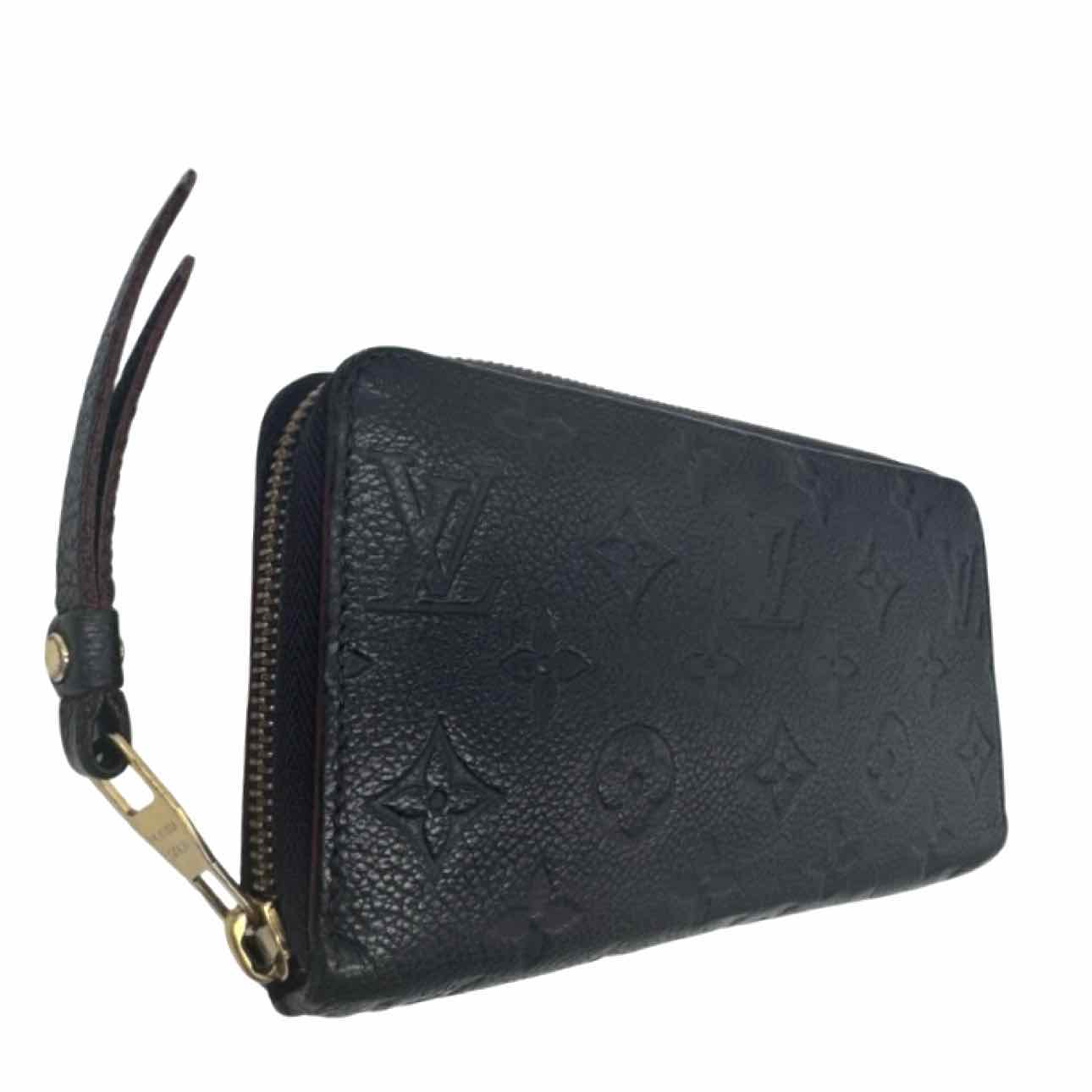LOUIS VUITTON Empreinte Leather Zippy Wallet Black