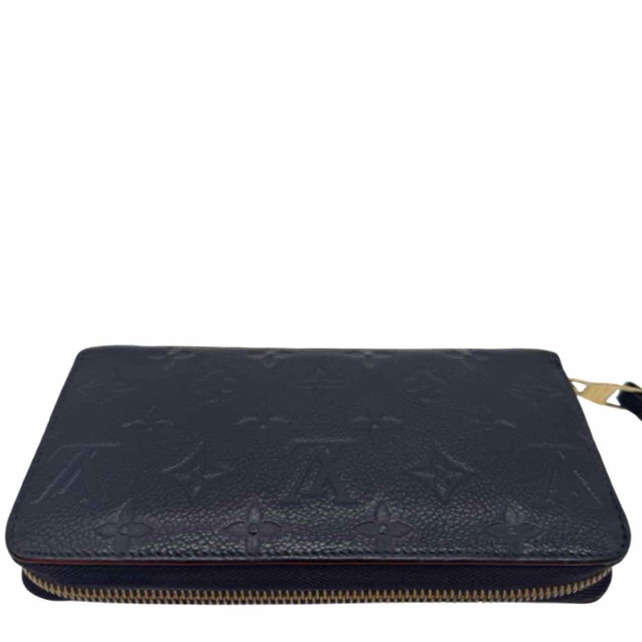 LOUIS VUITTON Empreinte Leather Zippy Wallet Black