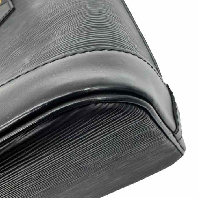 LOUIS VUITTON Epi Leather Alma PM Black