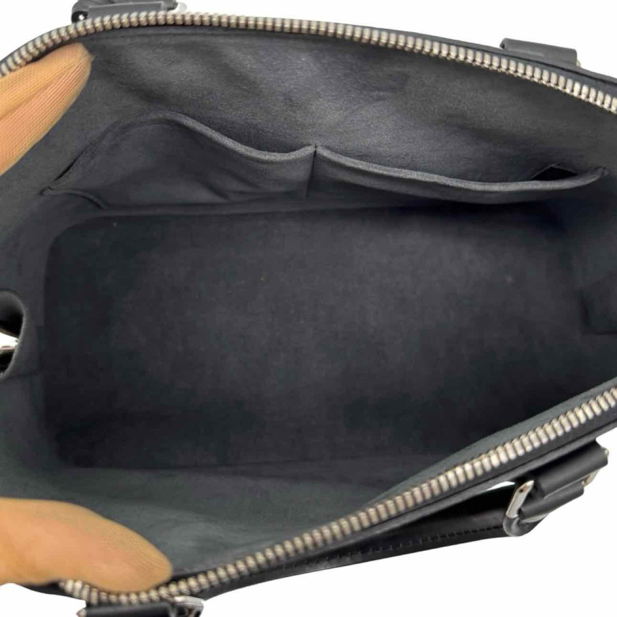 LOUIS VUITTON Epi Leather Alma PM Tote Black