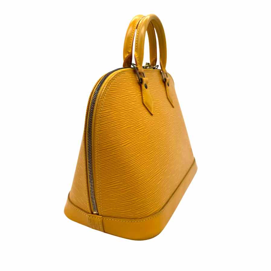 LOUIS VUITTON Epi Leather Alma PM Yellow (Pre-Owned)