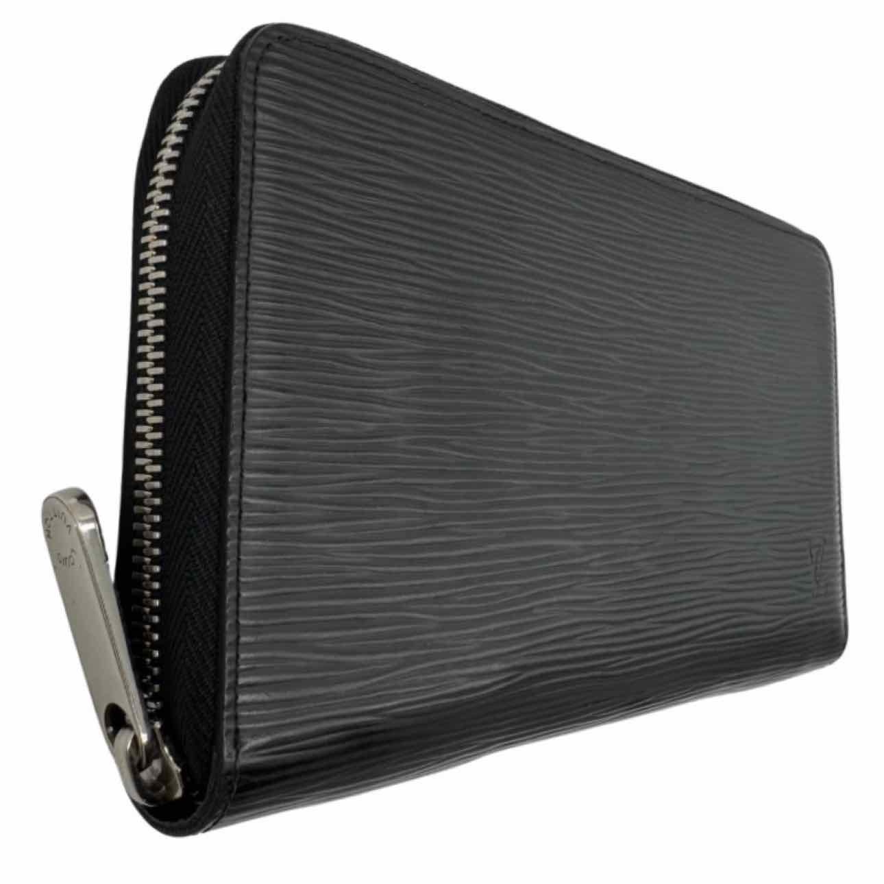 LOUIS VUITTON Epi Leather Zippy Organizer Black