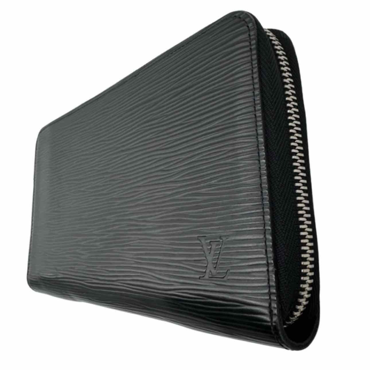 LOUIS VUITTON Epi Leather Zippy Organizer Black