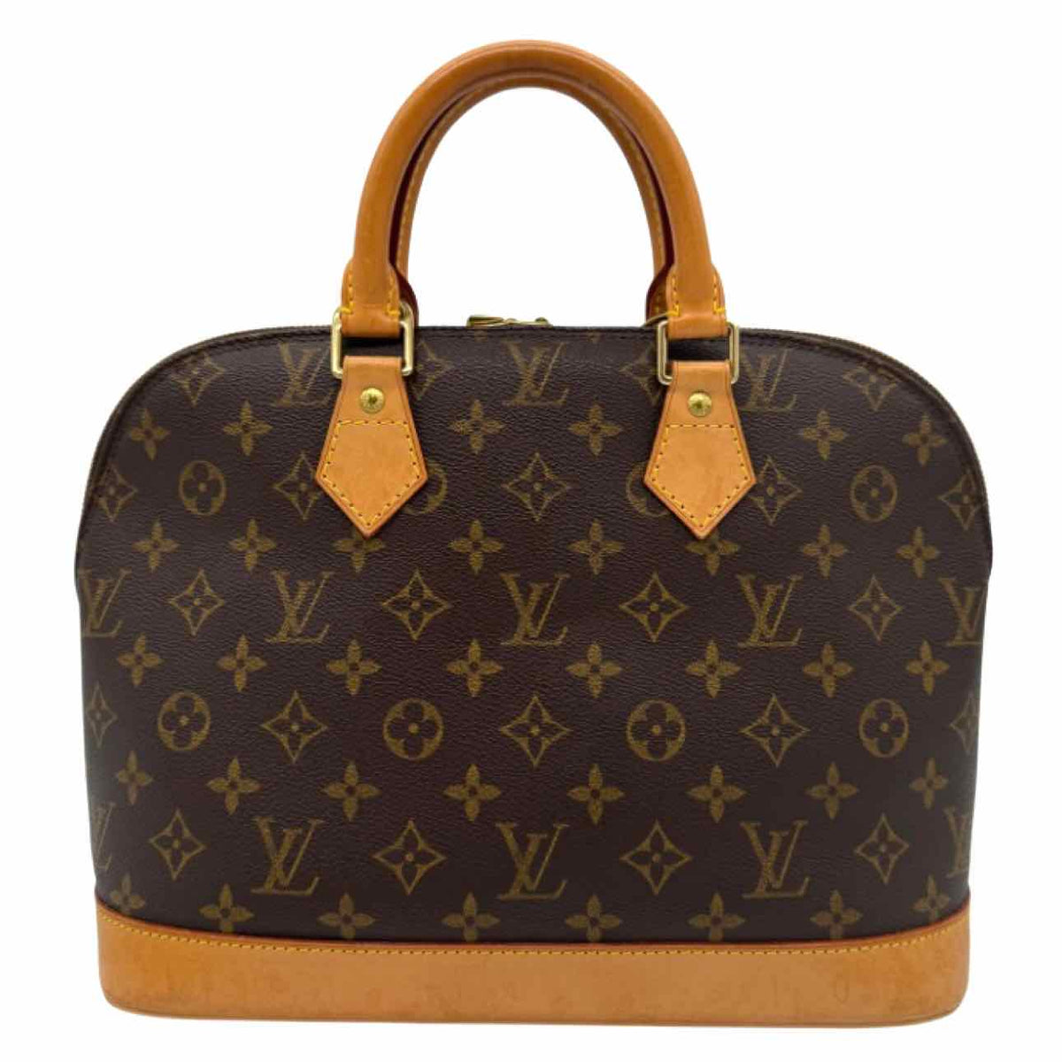 LOUIS VUITTON Monogram Alma PM Tote Bag Brown