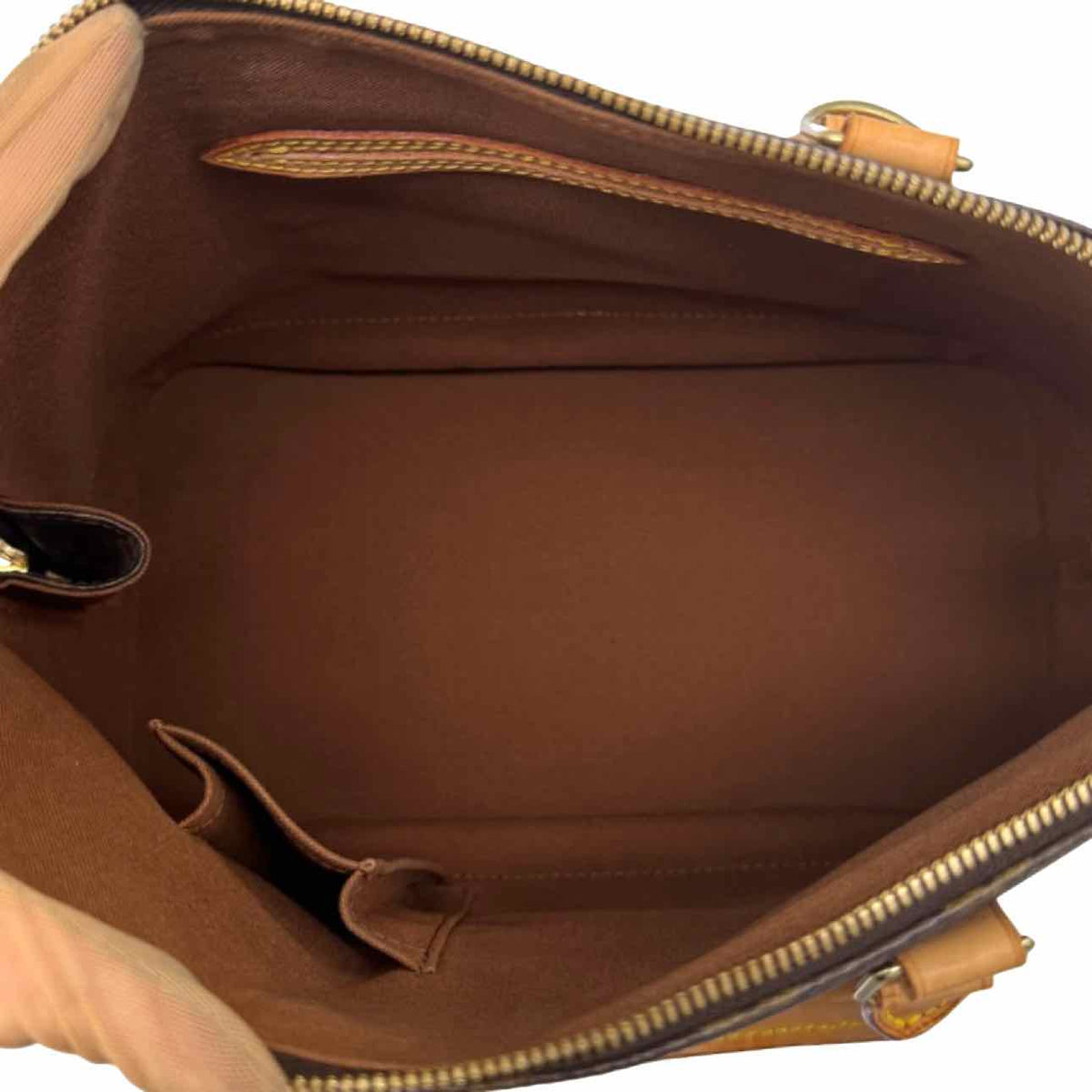 LOUIS VUITTON Monogram Alma PM Tote Bag Brown