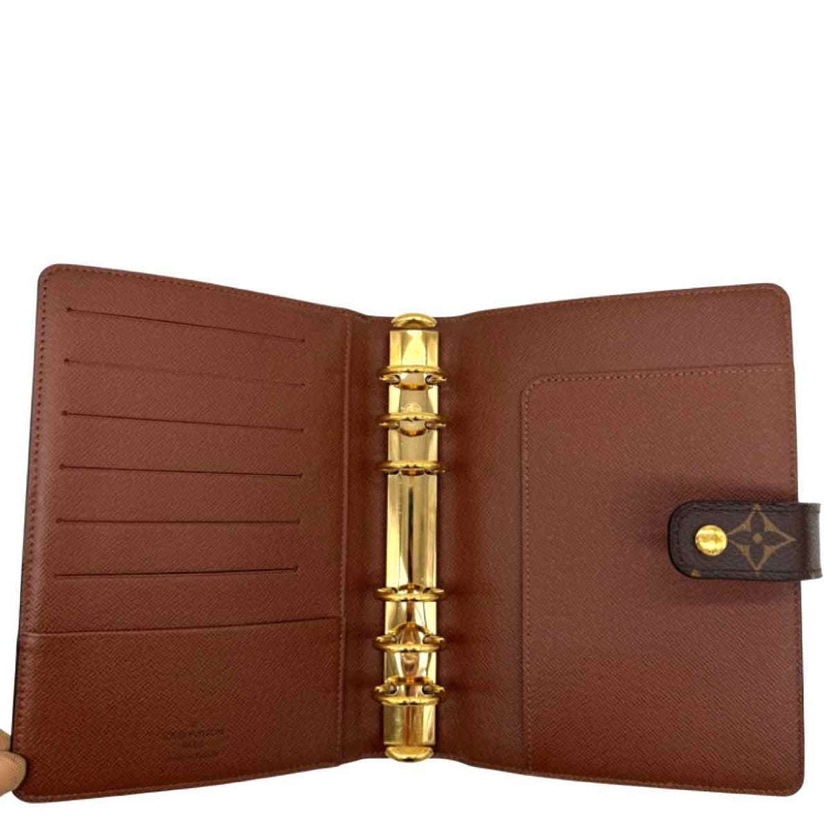 LOUIS VUITTON Monogram Canvas Agenda MM Brown