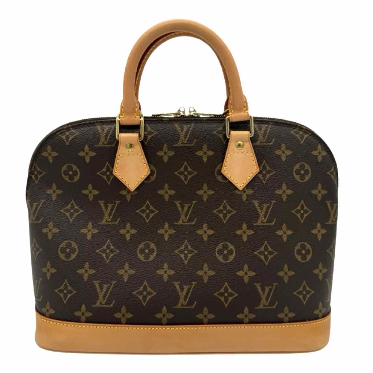 LOUIS VUITTON Monogram Canvas Alma PM Tote Bag Brown