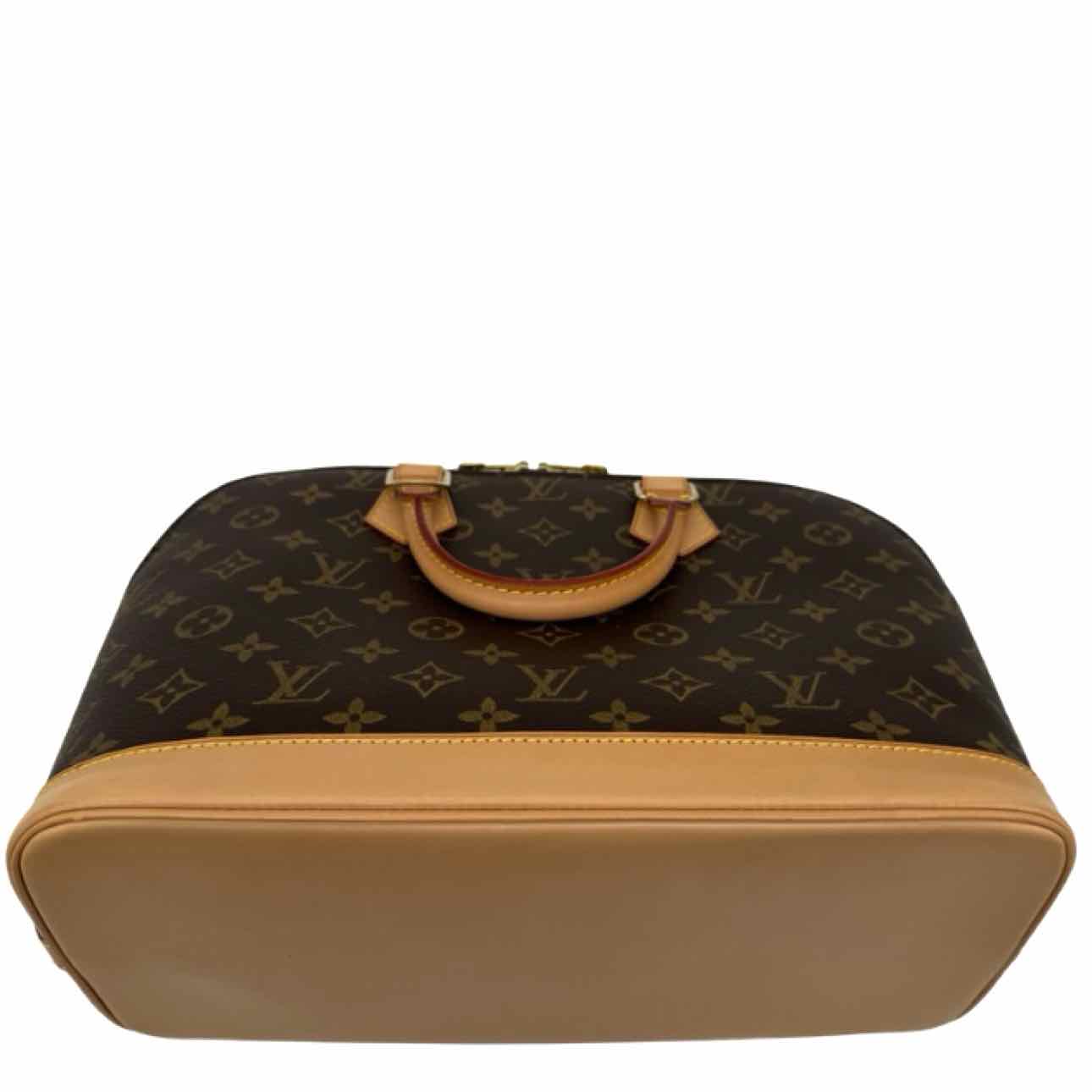 LOUIS VUITTON Monogram Canvas Alma PM Tote Bag Brown