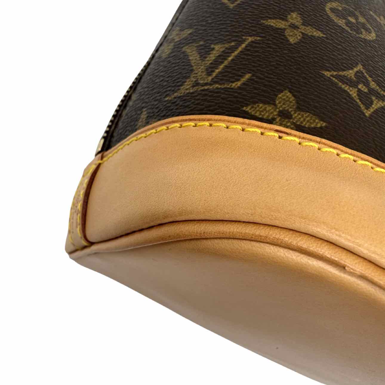 LOUIS VUITTON Monogram Canvas Alma PM Tote Bag Brown