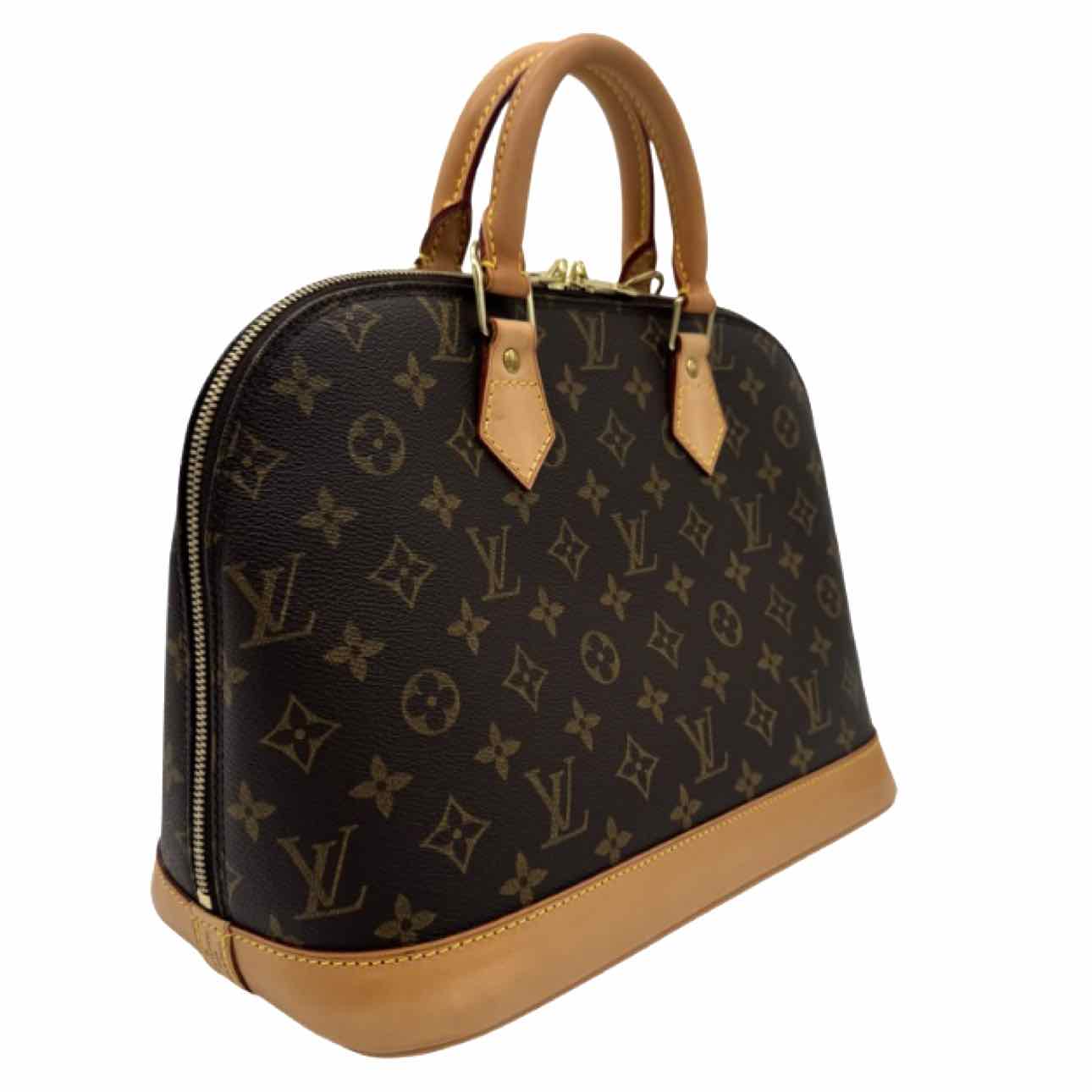 LOUIS VUITTON Monogram Canvas Alma PM Tote Bag Brown