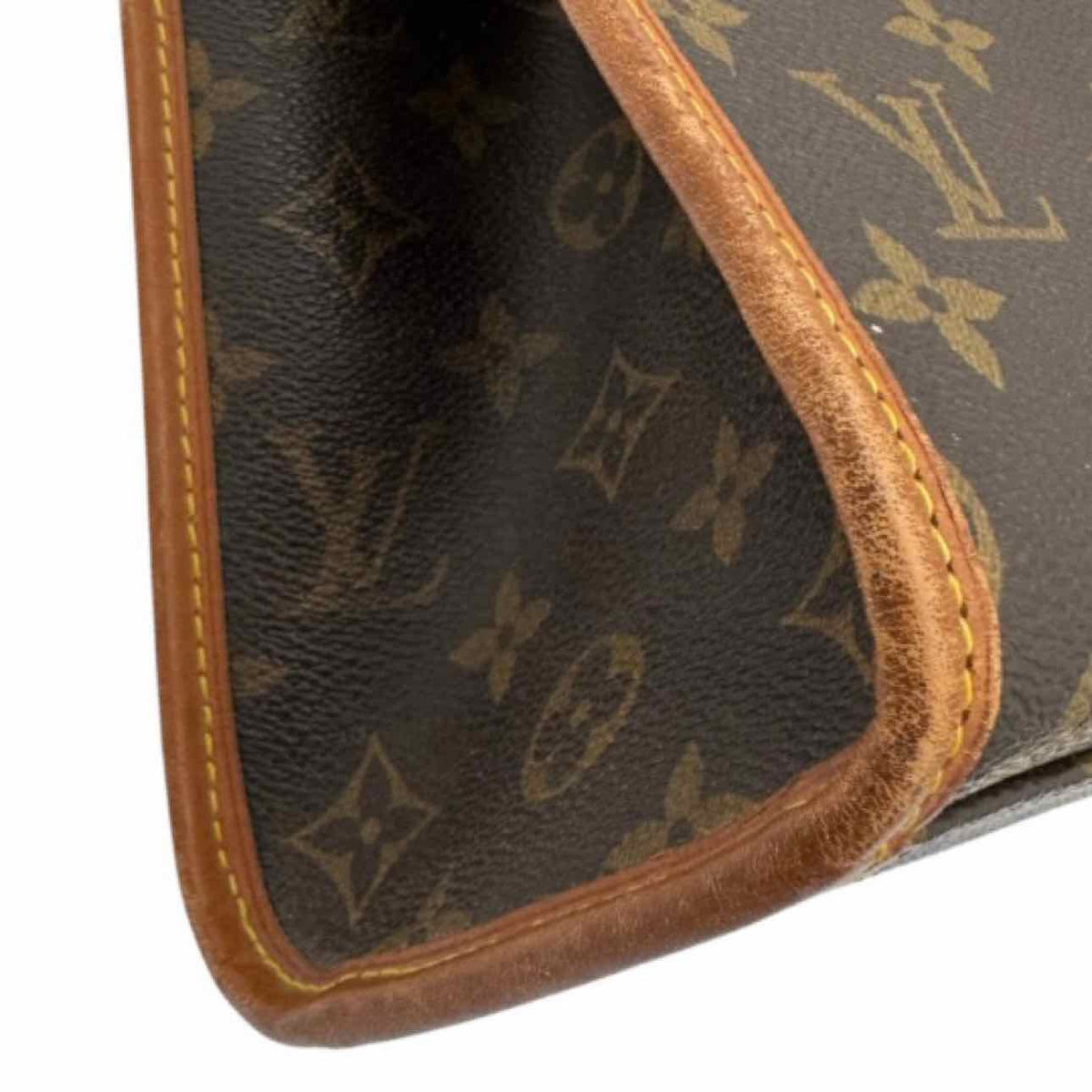 LOUIS VUITTON Monogram Canvas Beverly GM Briefcase Brown