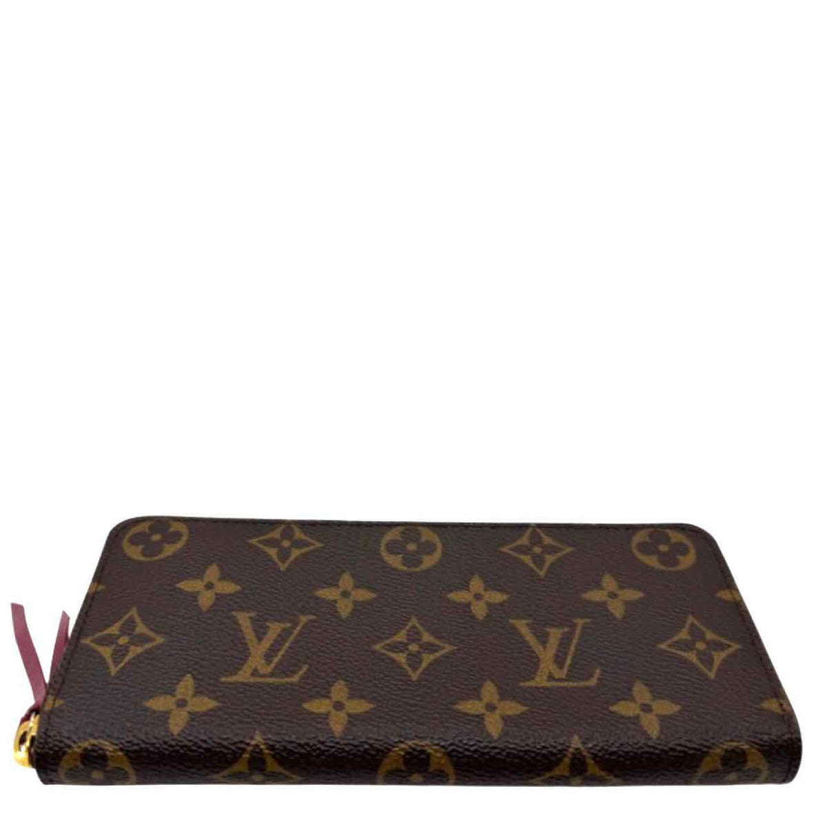 LOUIS VUITTON Monogram Canvas Clemence Wallet Brown