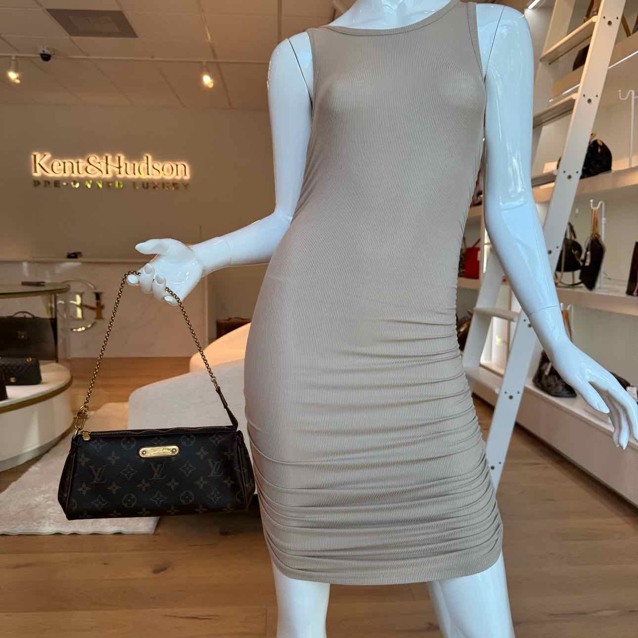 LOUIS VUITTON Monogram Canvas Eva Clutch Crossbody