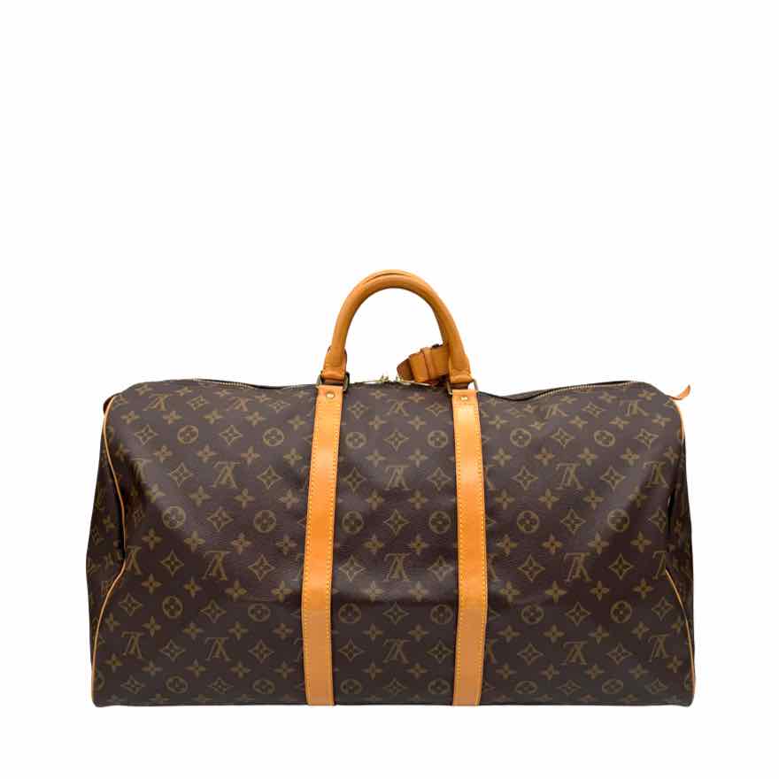 LOUIS VUITTON Monogram Canvas Keepall 55 Brown (Pre-Owned)