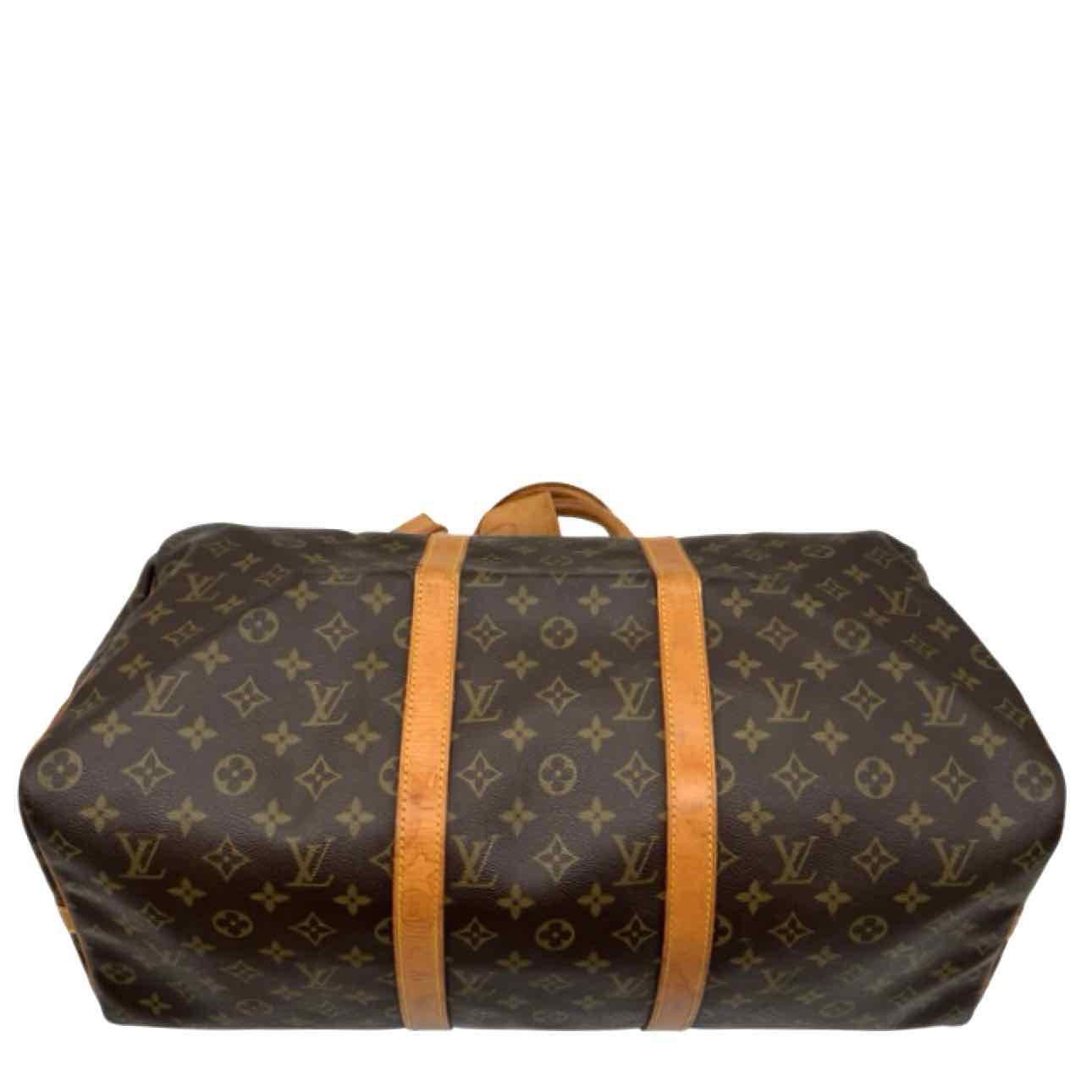 LOUIS VUITTON Monogram Canvas Keepall Bandoulier 50 Brown