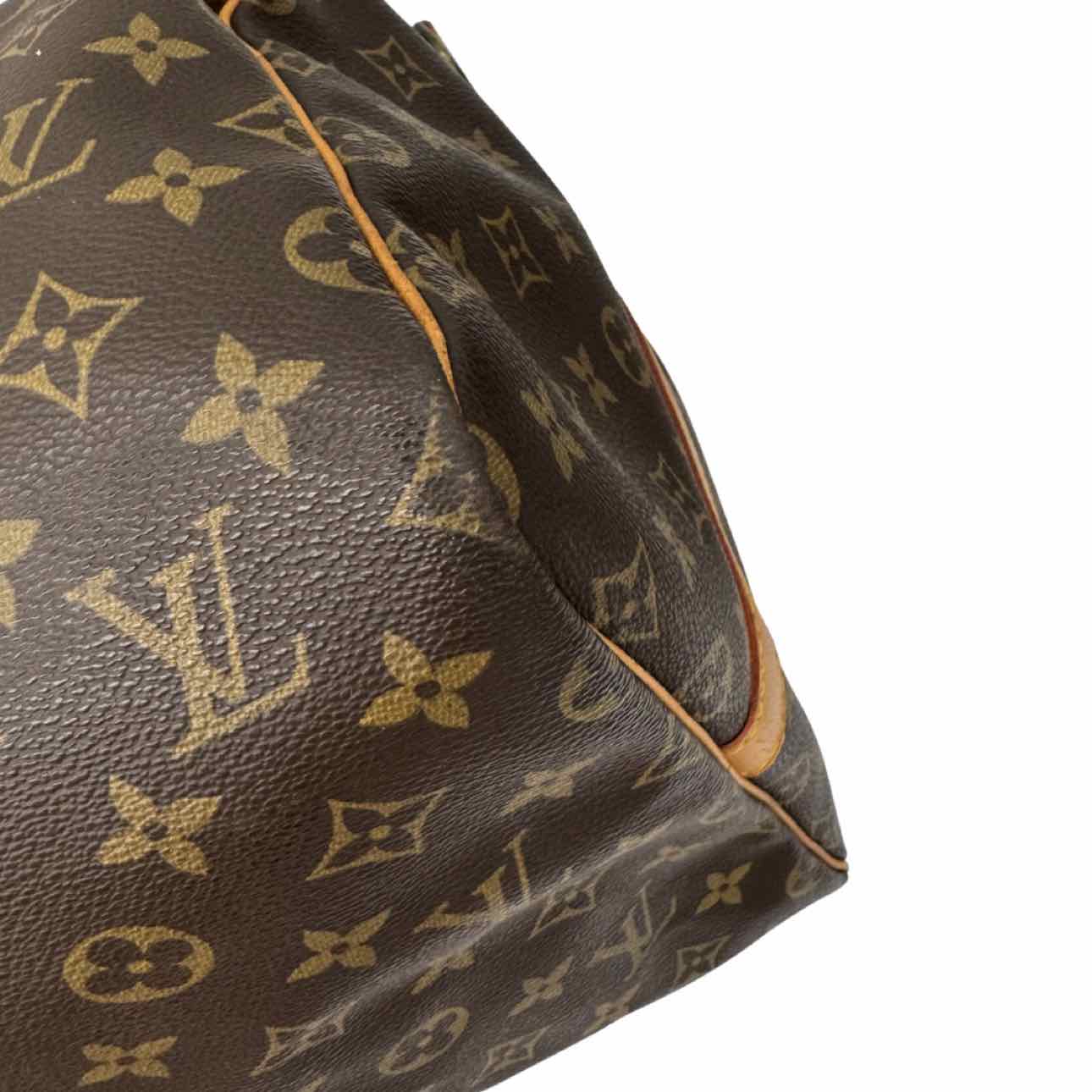 LOUIS VUITTON Monogram Canvas Keepall Bandouliere 55 Brown