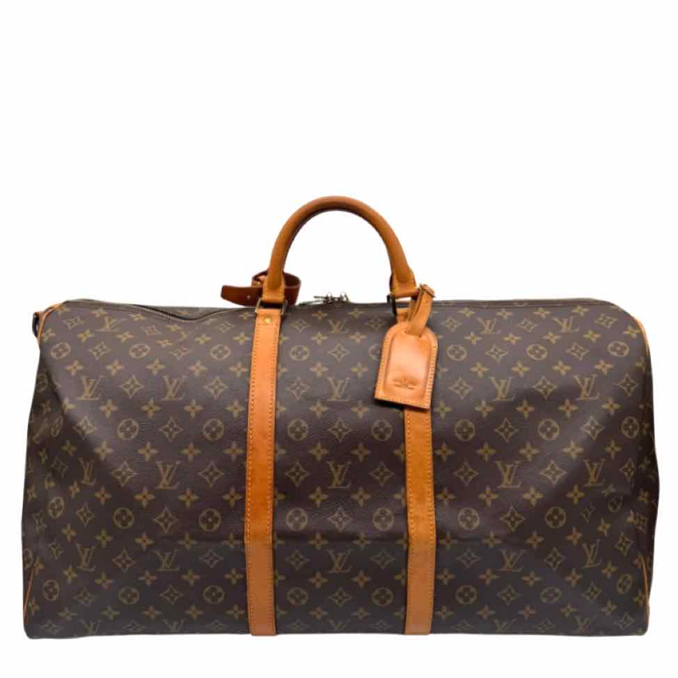 バッグ Louis Vuitton keepall 60 LOUIS VUITTON Monogram Canvas Keepall Bandouliere 60 - Kent & Hudson