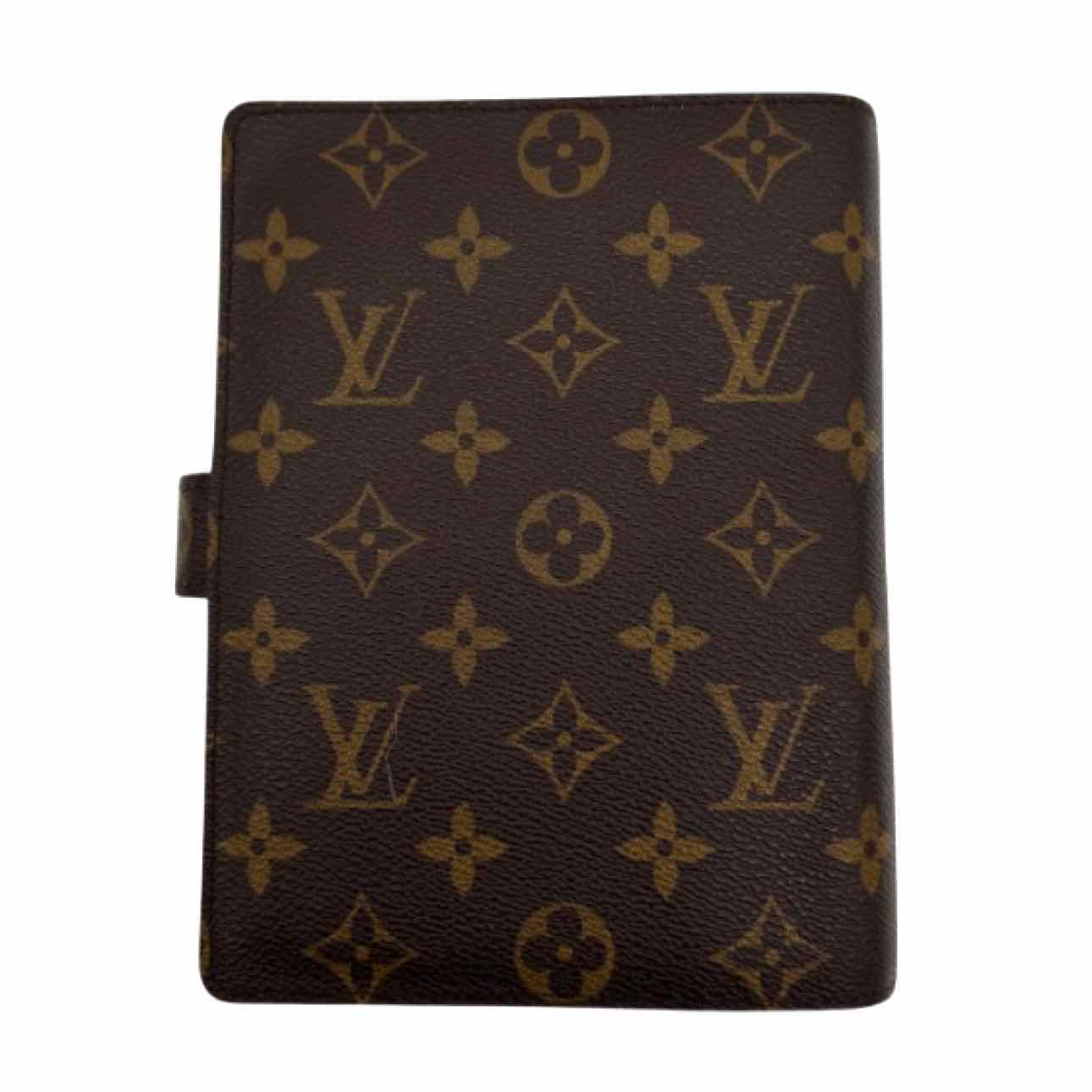 LOUIS VUITTON Monogram Canvas Medium Agenda Cover Brown
