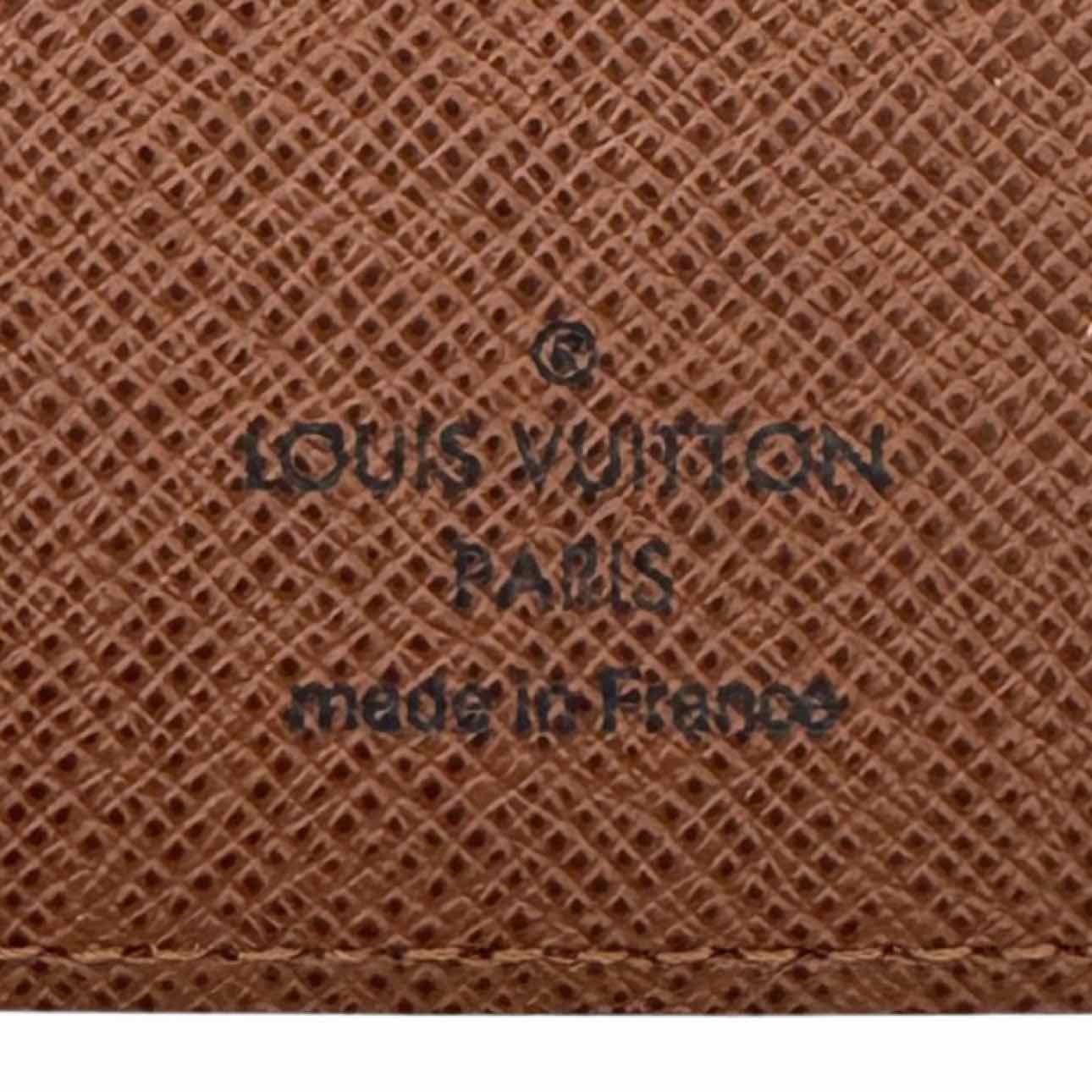 LOUIS VUITTON Monogram Canvas Medium Agenda Cover Brown