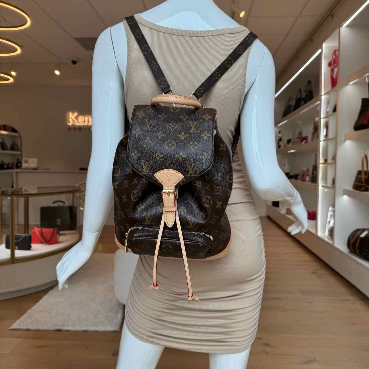 LOUIS VUITTON Monogram Canvas Montsouris PM Brown Backpack