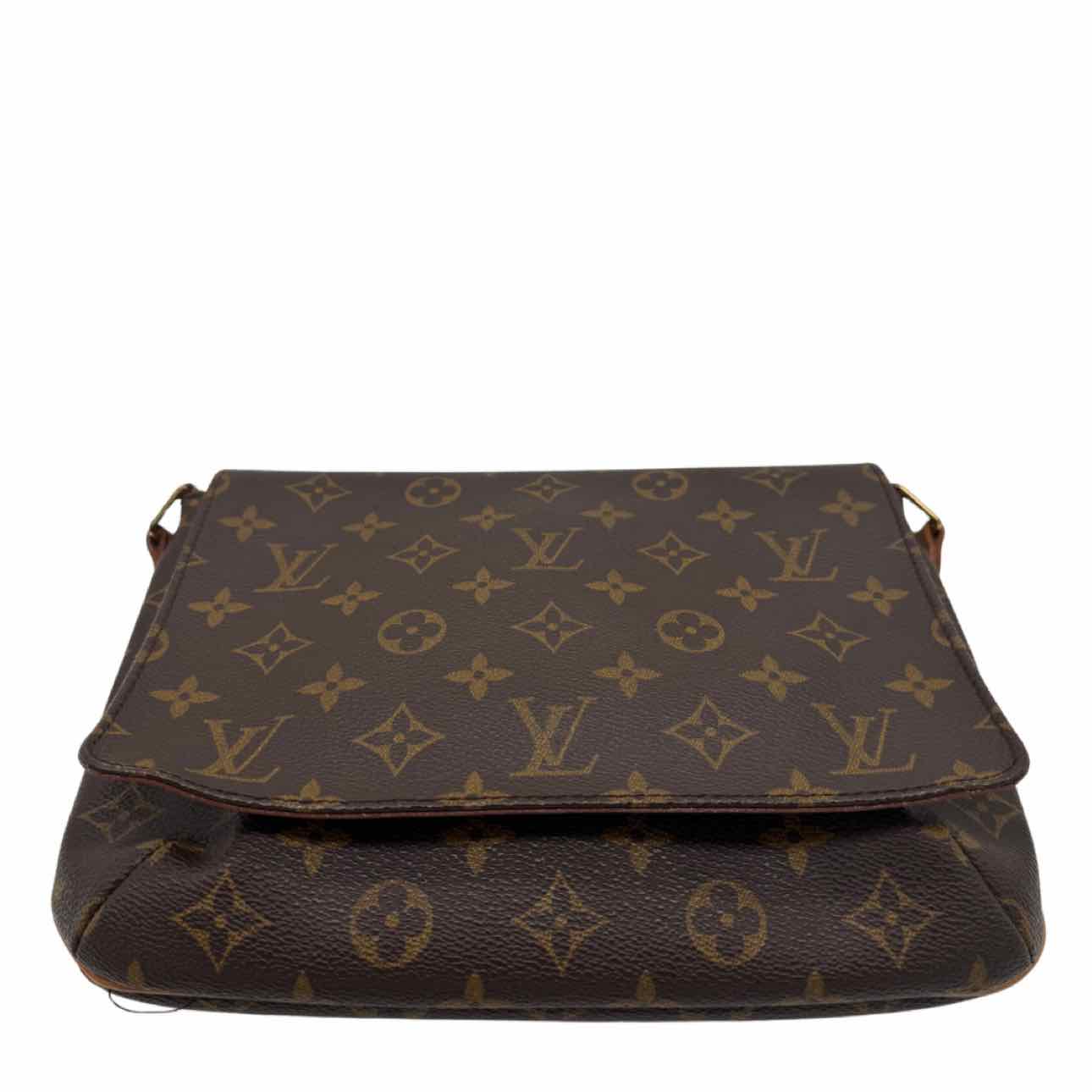 LOUIS VUITTON Monogram Canvas Musette Tango Brown Shoulder Bag