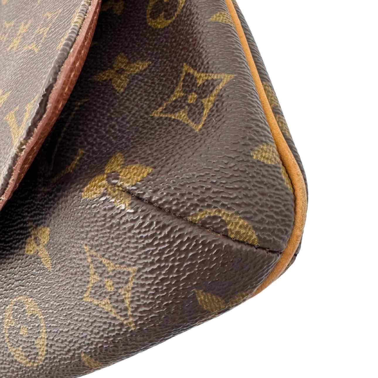 LOUIS VUITTON Monogram Canvas Musette Tango Brown Shoulder Bag