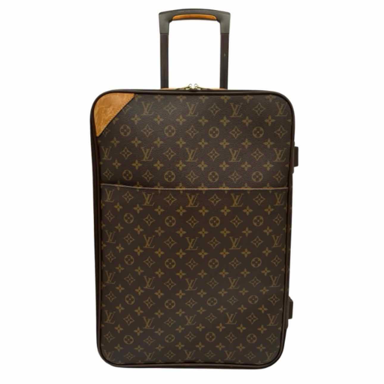 LOUIS VUITTON Monogram Canvas Pegase 55 Suitcase Brown