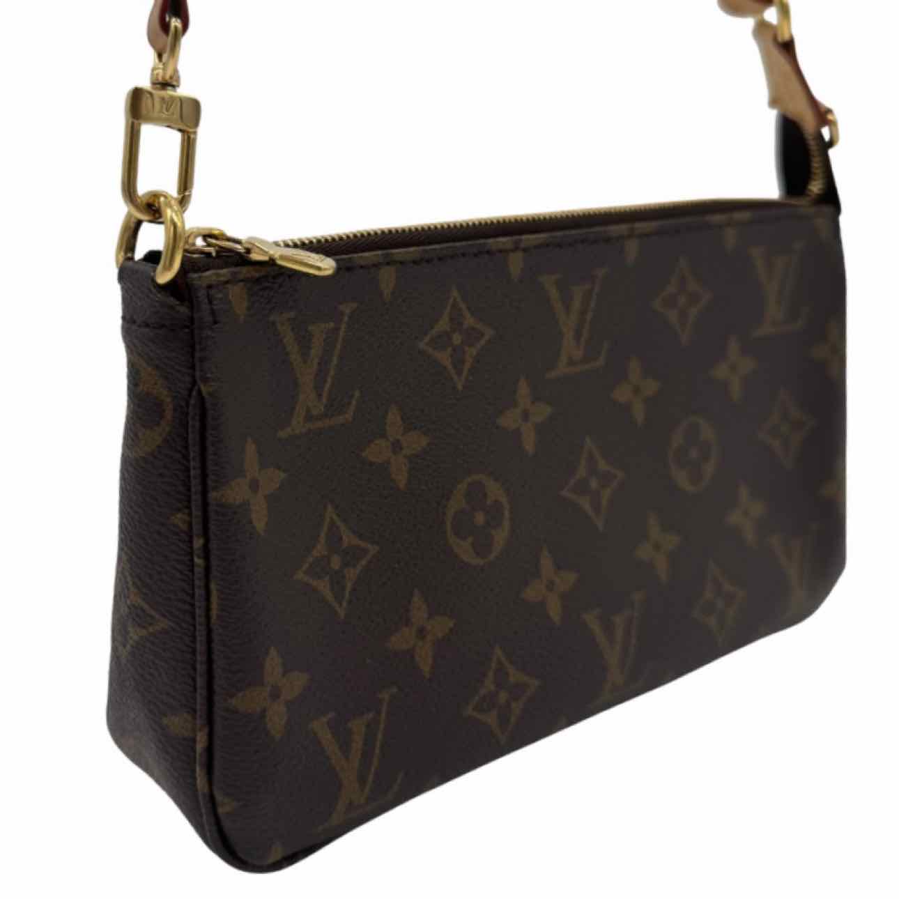 LOUIS VUITTON Monogram Canvas Pochette Accessoires Brown