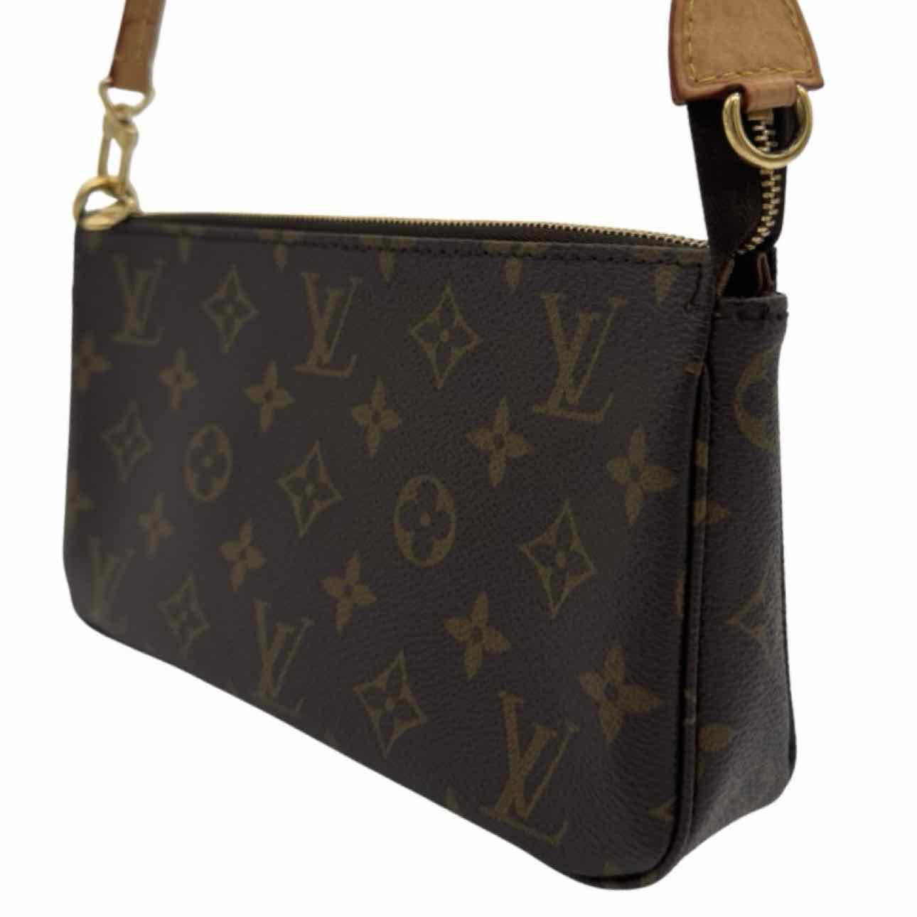 LOUIS VUITTON Monogram Canvas Pochette Accessoires Brown